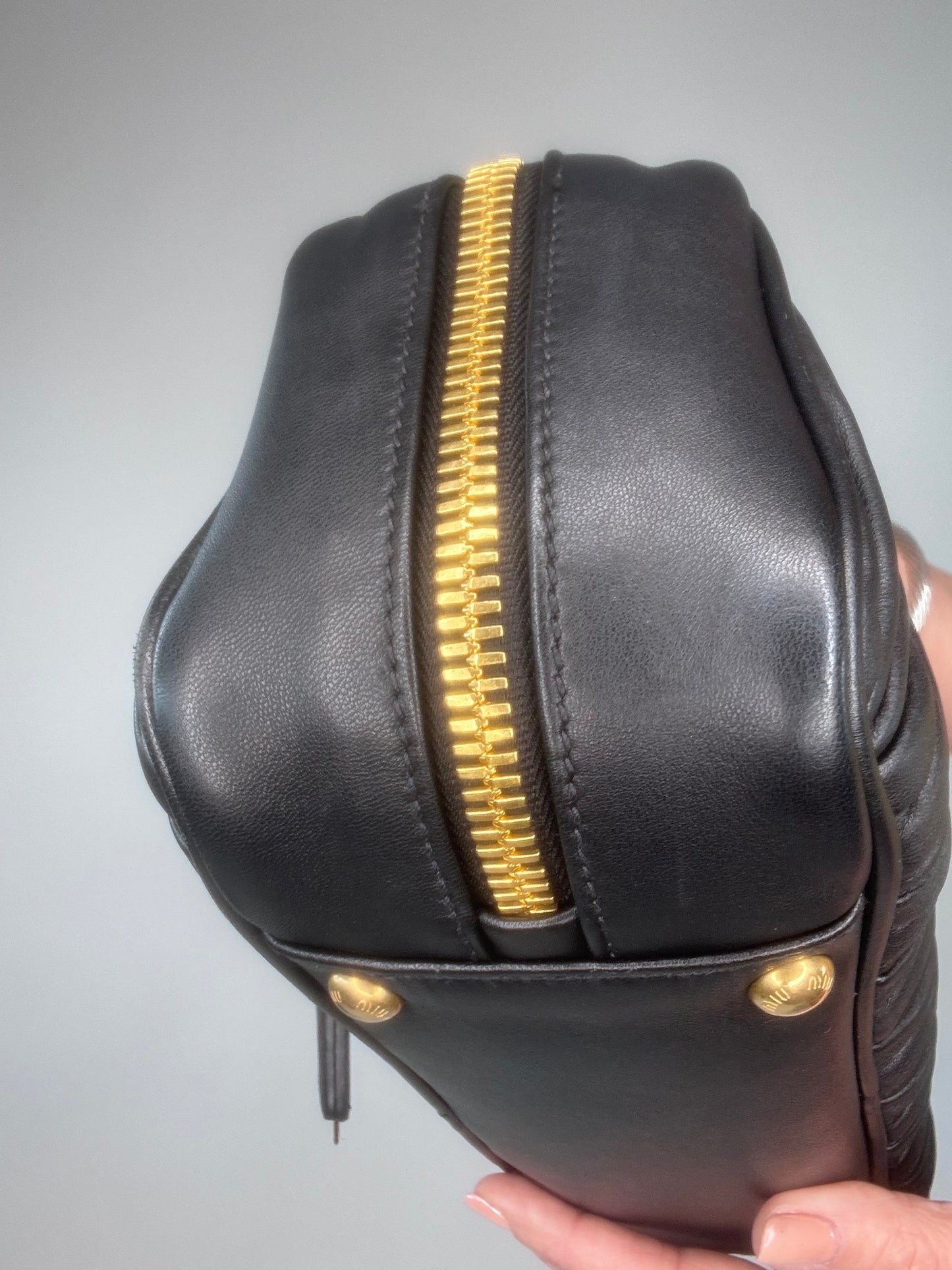 Miu Miu Arcadie Black Leather