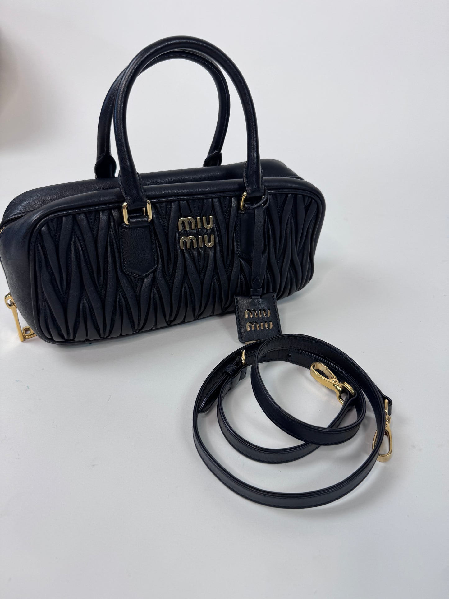 Miu Miu Arcadie Black Leather