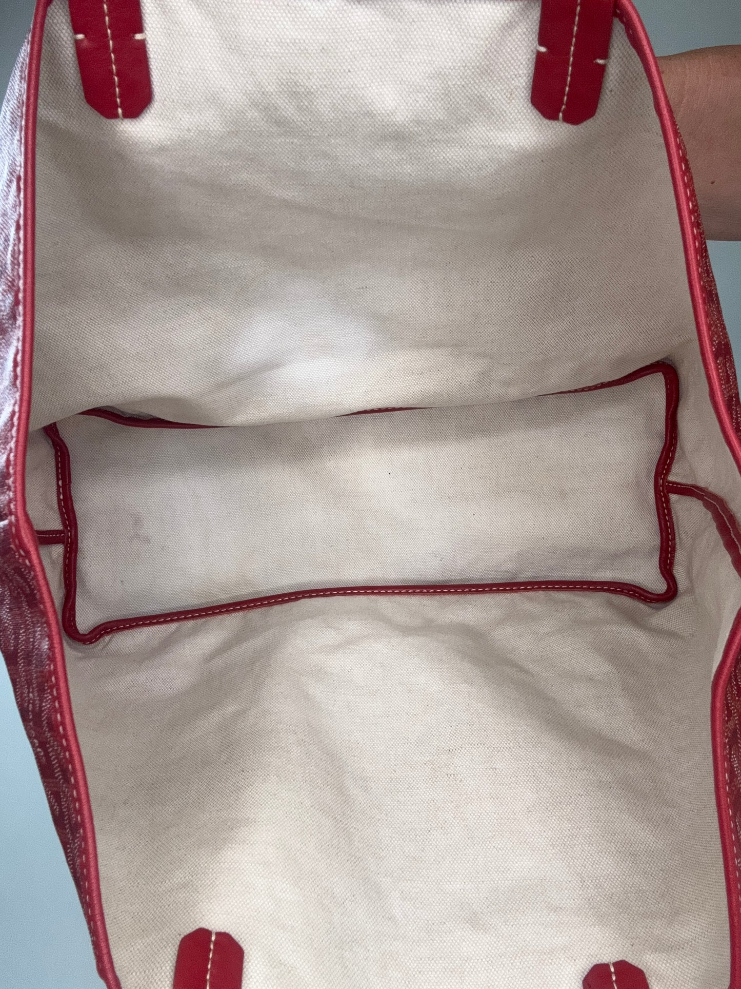 Goyard St Louis PM Red With Pouch