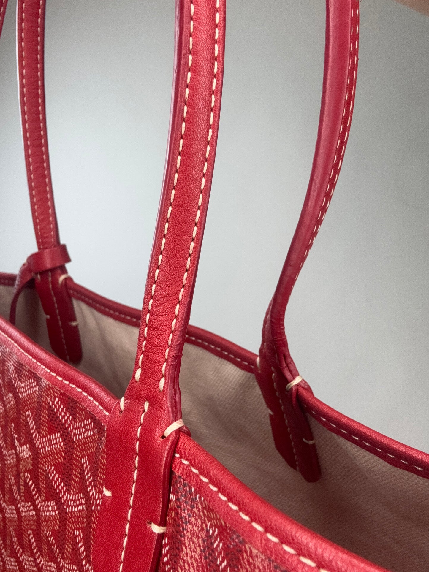 Goyard St Louis PM Red With Pouch