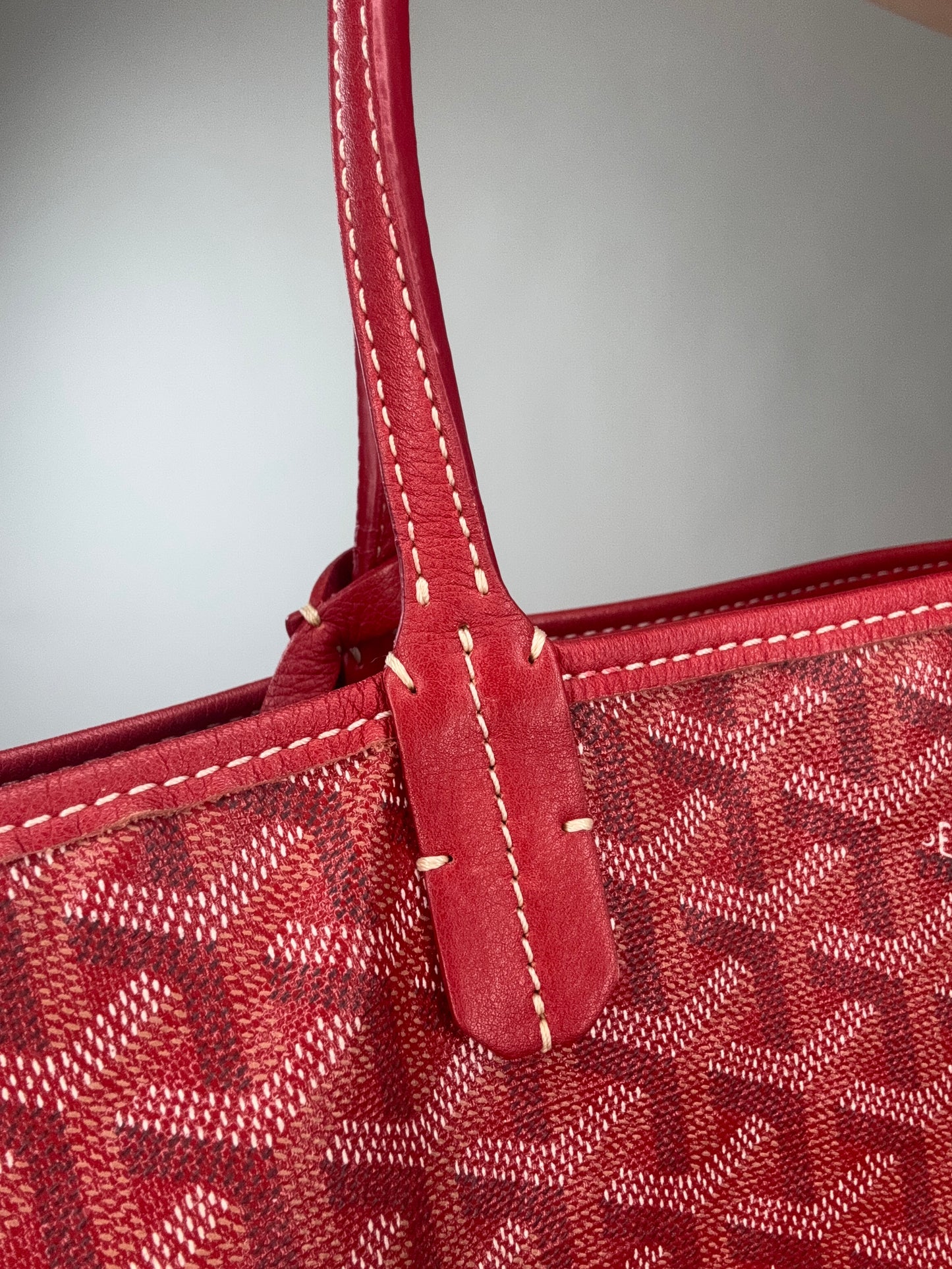 Goyard St Louis PM Red With Pouch
