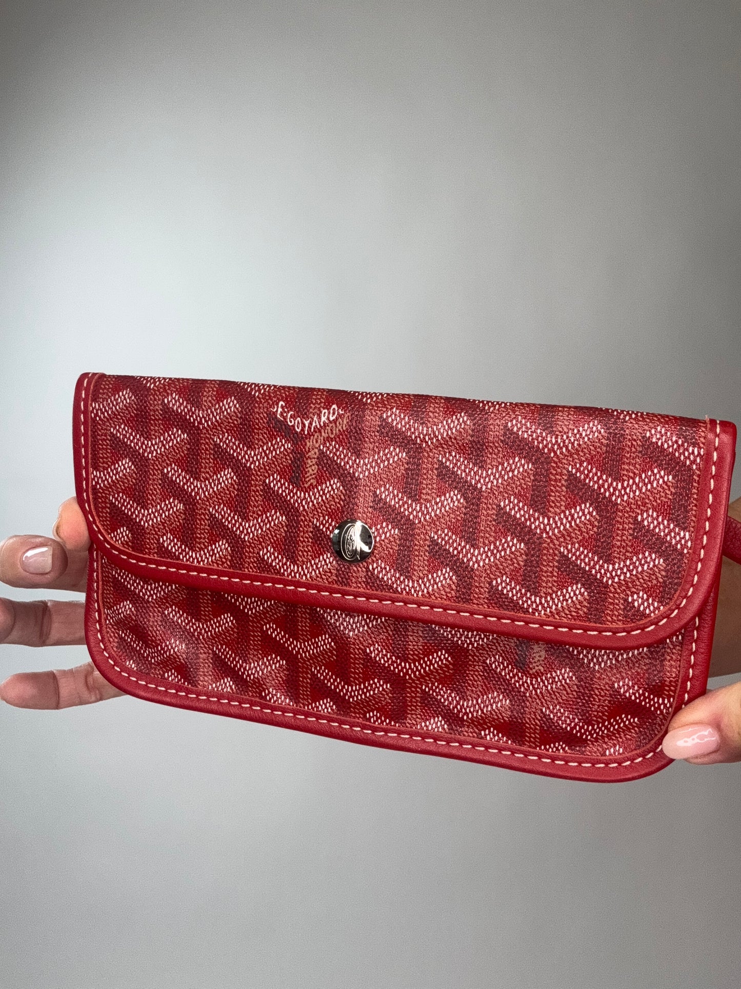 Goyard St Louis PM Red With Pouch