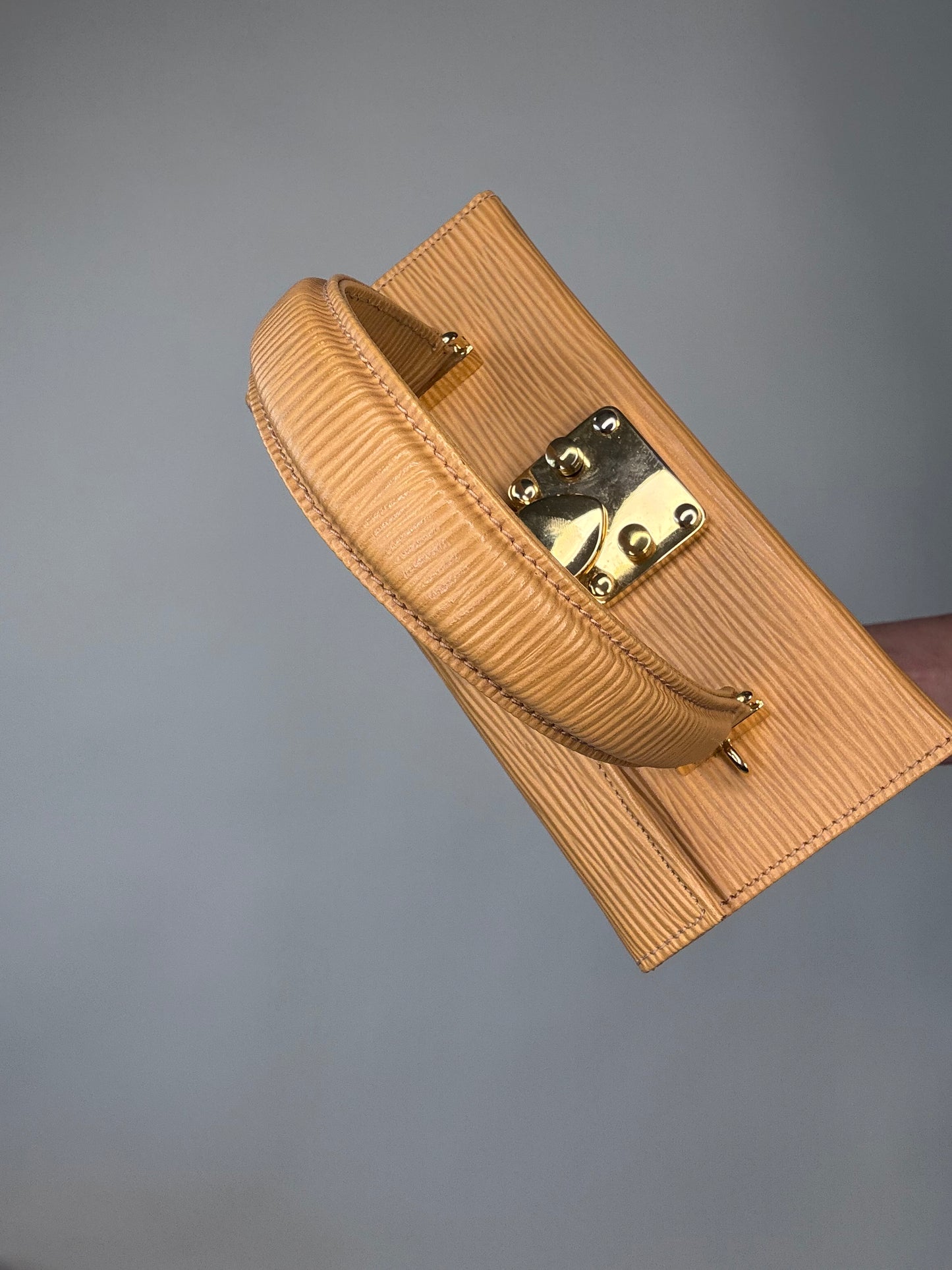 Fendi EpI Leather Yellow Two Way Vanity Bag