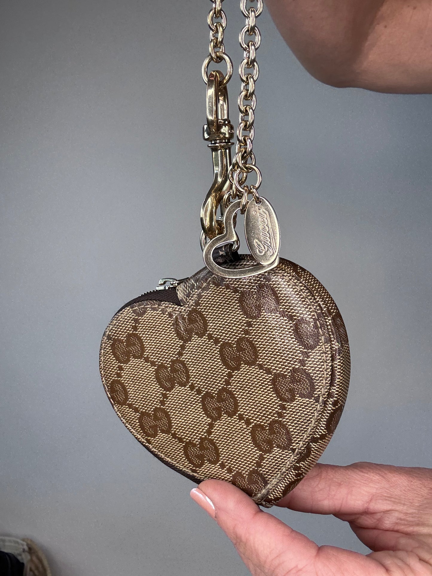 Gucci Monogram Coin Pouch Key Chain