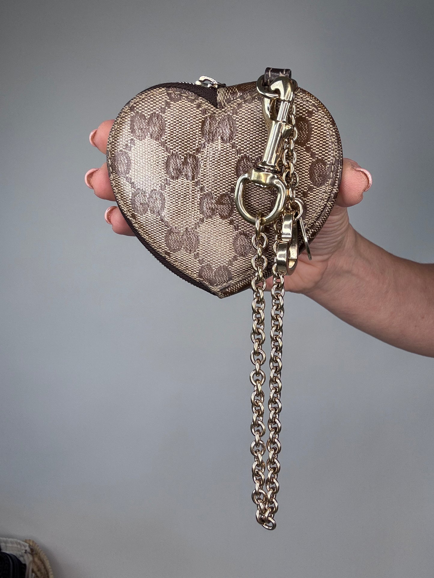 Gucci Monogram Coin Pouch Key Chain