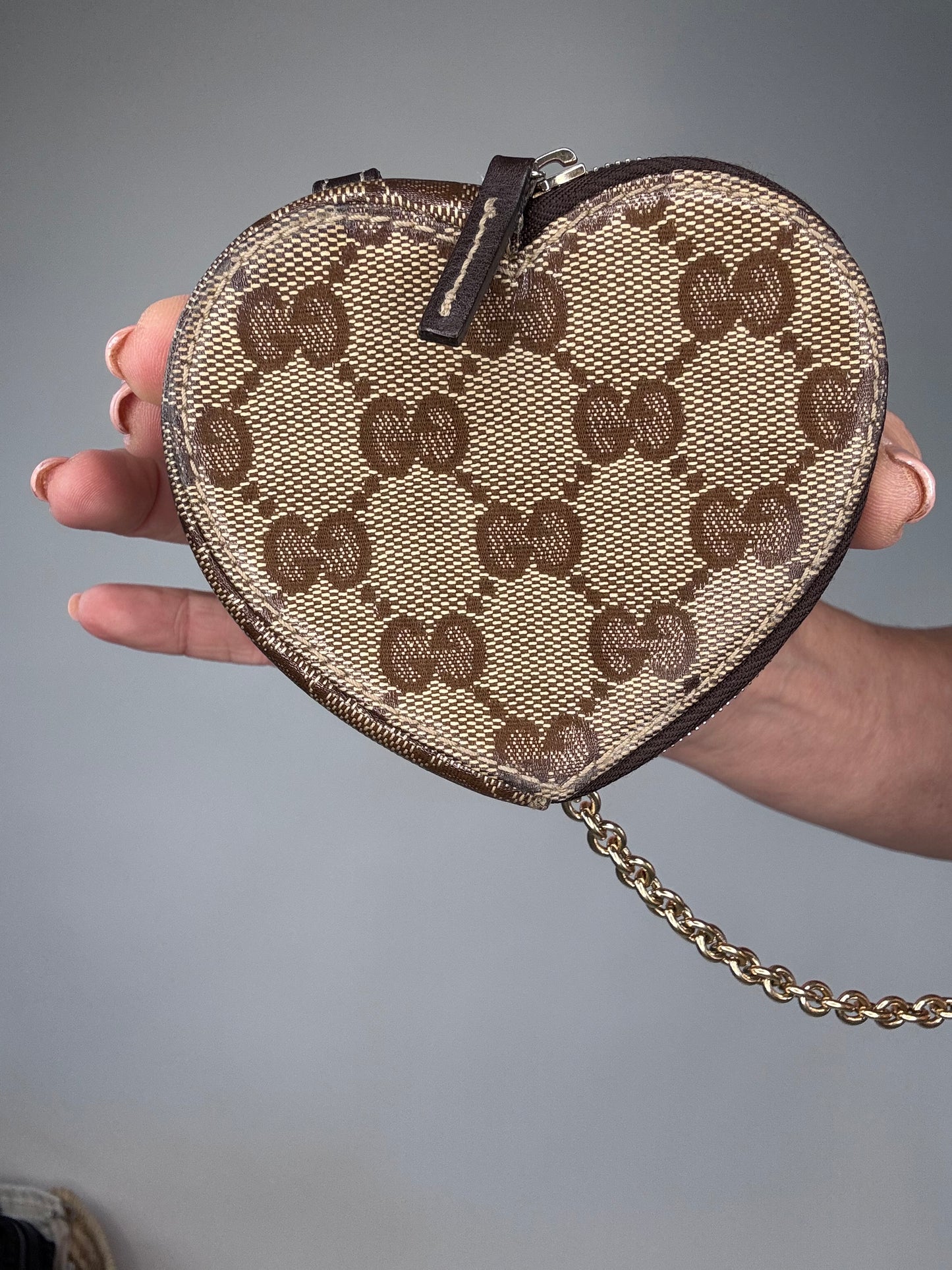 Gucci Monogram Coin Pouch Key Chain