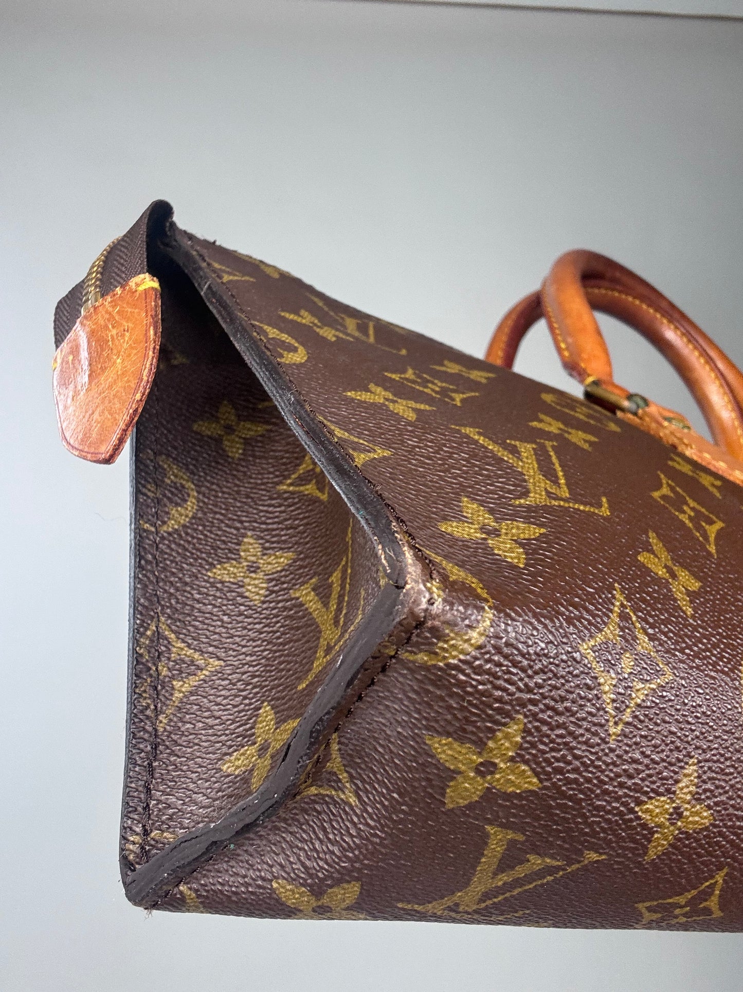 Louis Vuitton Rare Vintage Monogram Triangle Sac