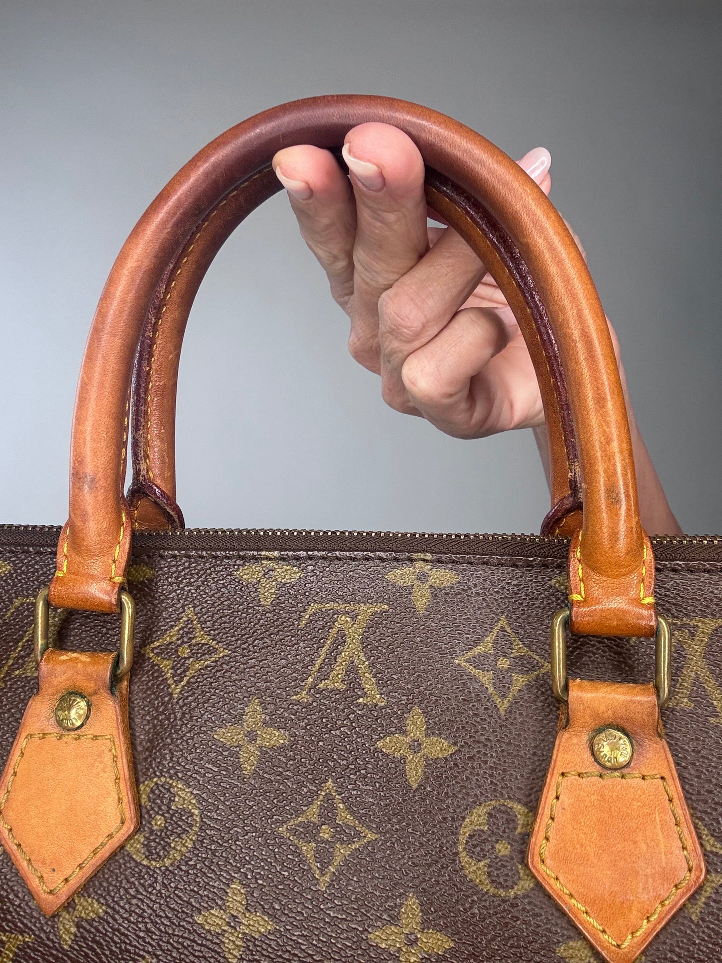 Louis Vuitton Rare Vintage Monogram Triangle Sac