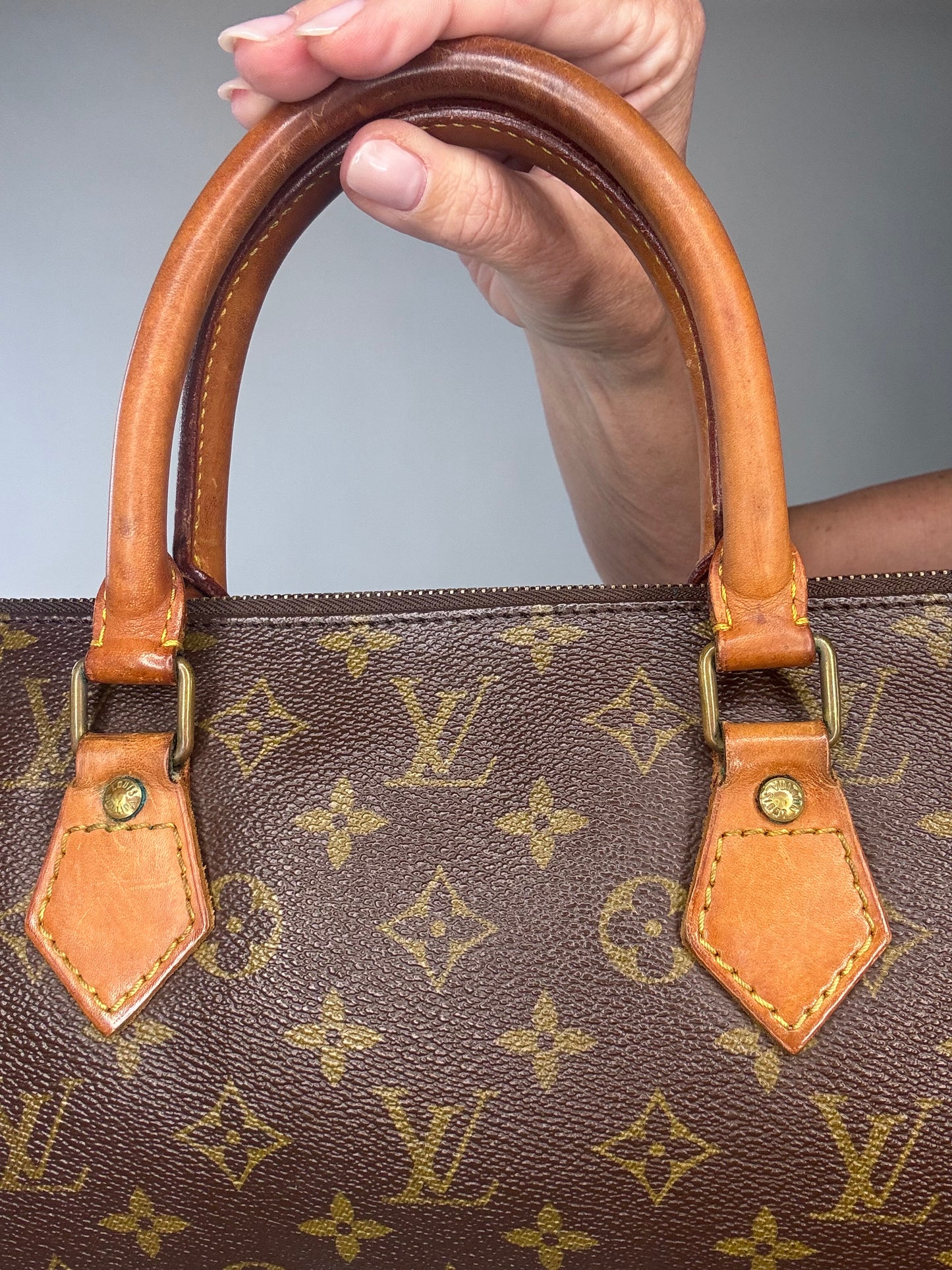 Louis Vuitton Rare Vintage Monogram Triangle Sac