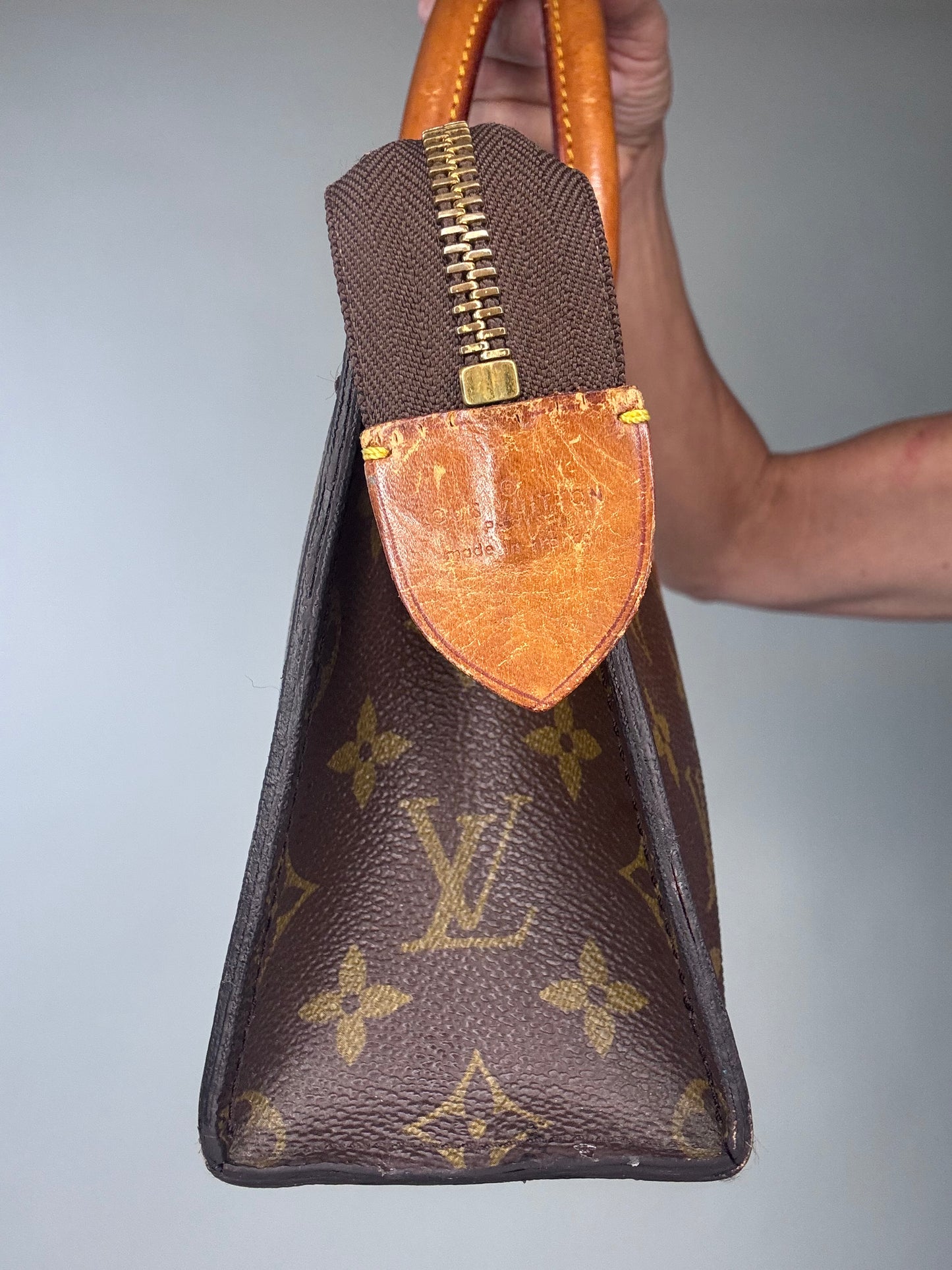 Louis Vuitton Rare Vintage Monogram Triangle Sac