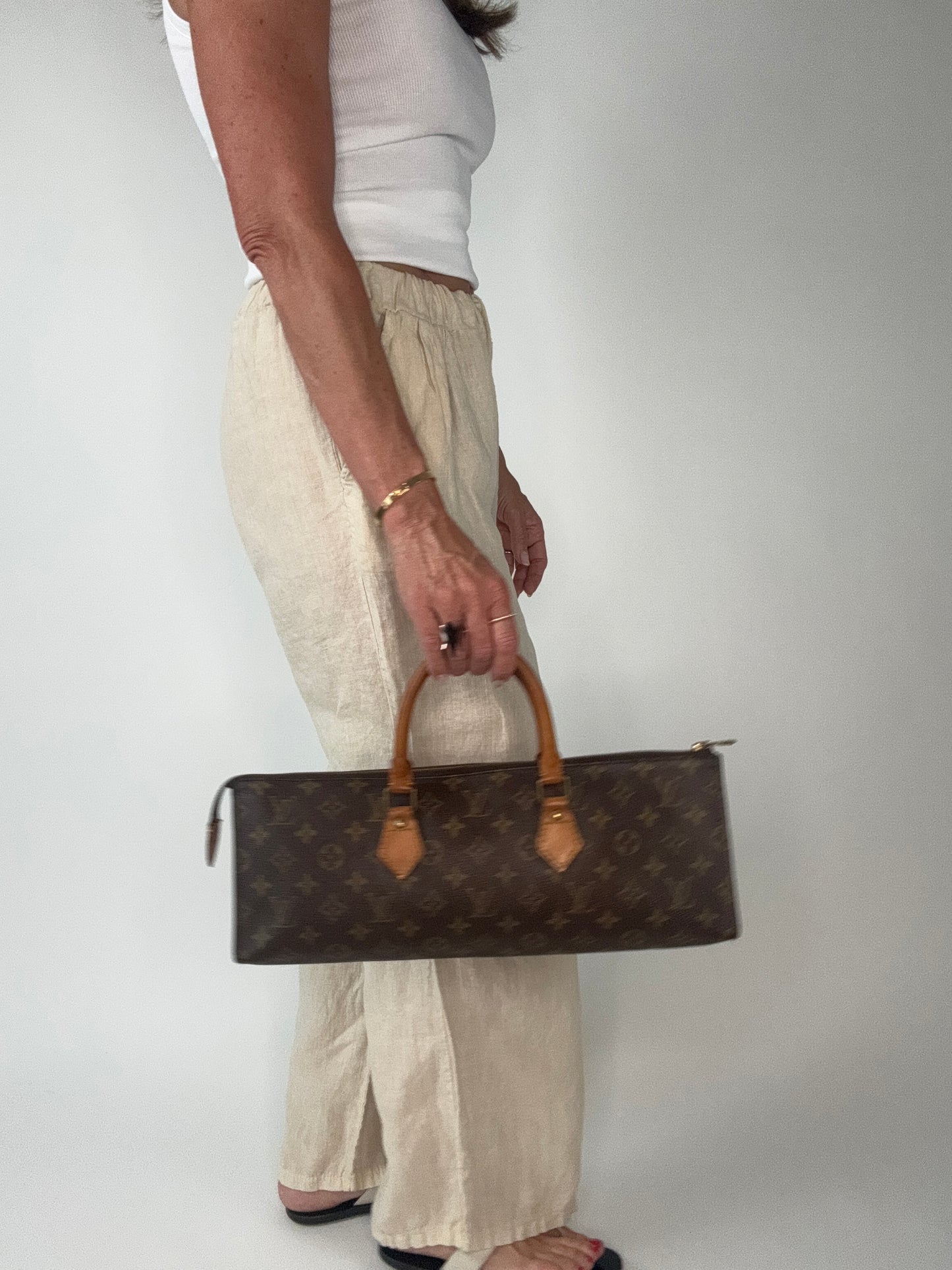 Louis Vuitton Rare Vintage Monogram Triangle Sac