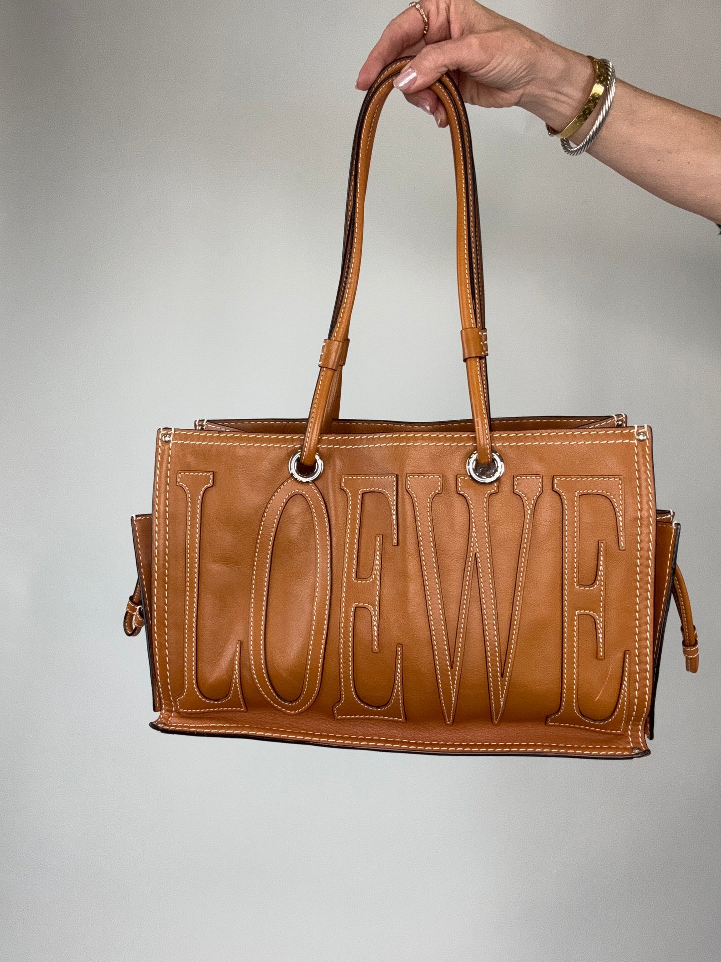 Loewe Vintage Double Sided Anagram Tote