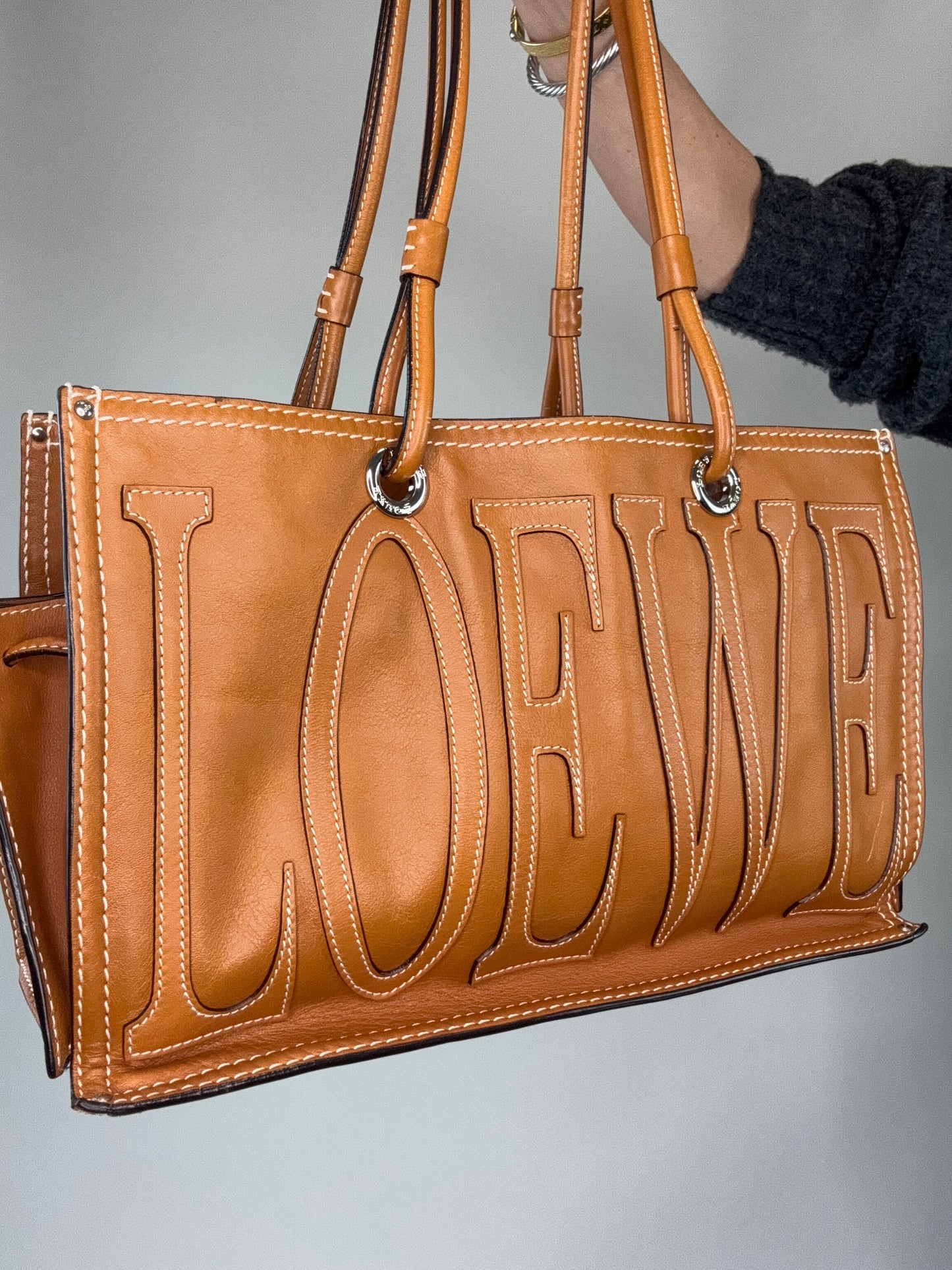 Loewe Vintage Double Sided Anagram Tote