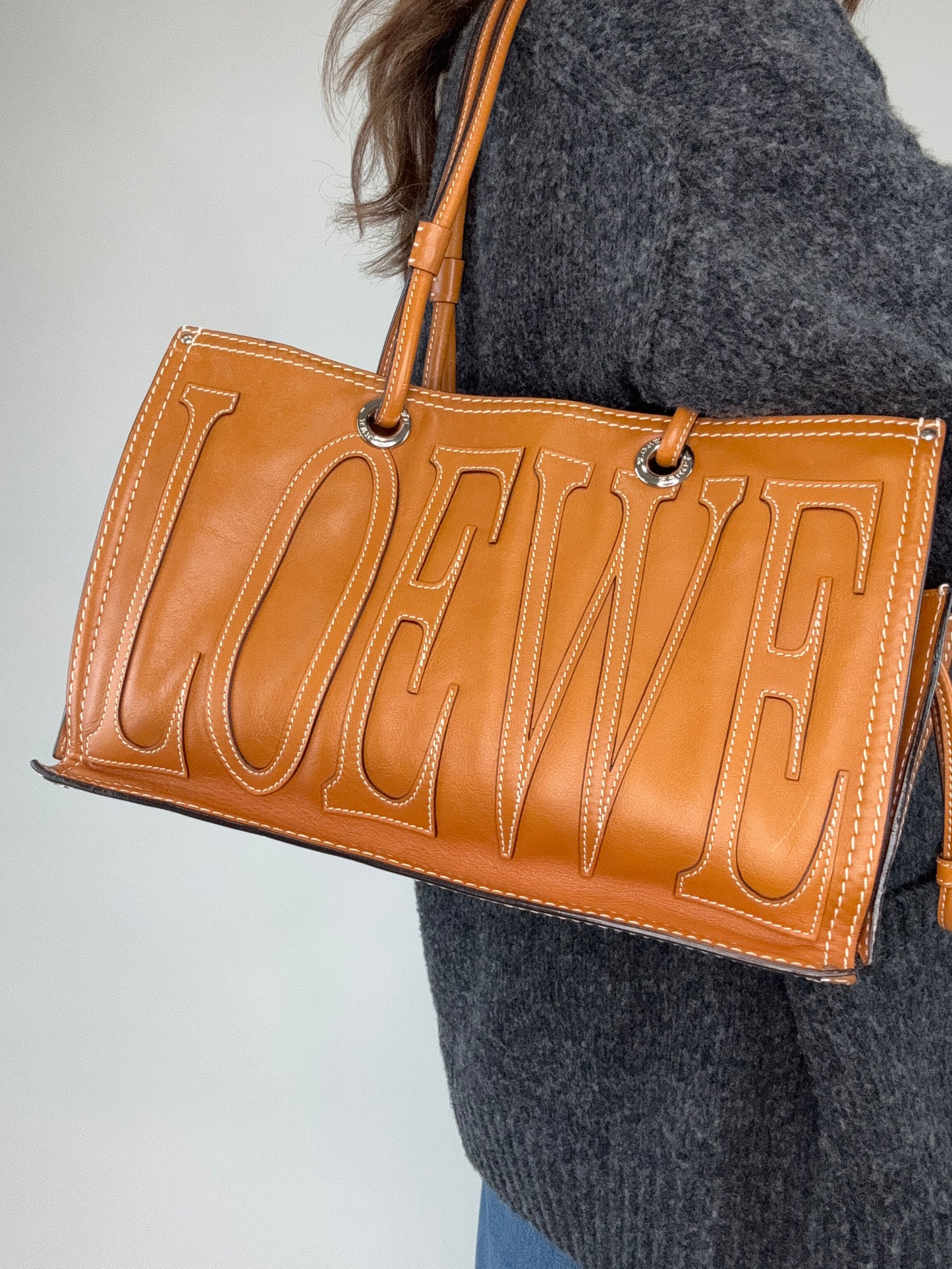 Loewe Vintage Double Sided Anagram Tote