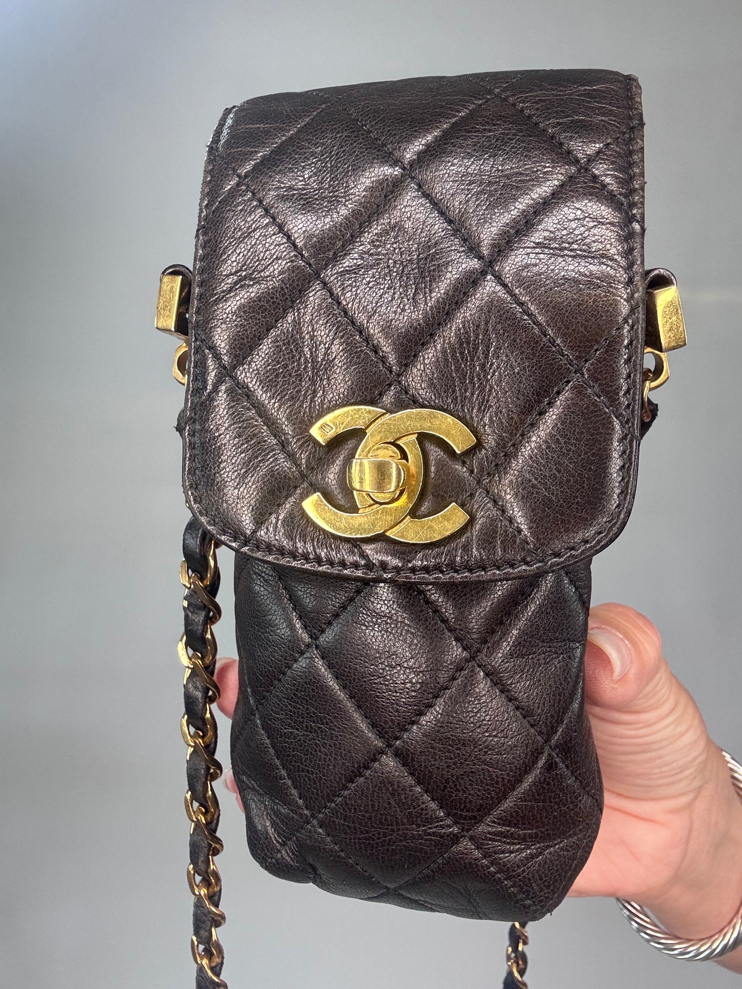 Chanel Vintage Phone Holder Crossbody