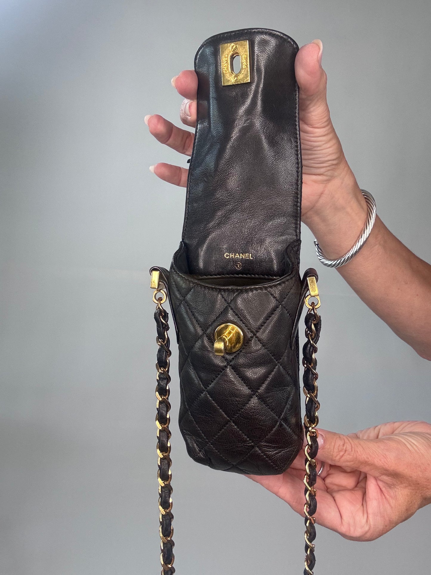 Chanel Vintage Phone Holder Crossbody