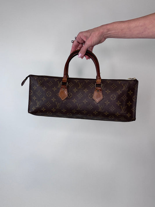 Louis Vuitton Extremely Rare Triangle Sac Monogram East West Bag