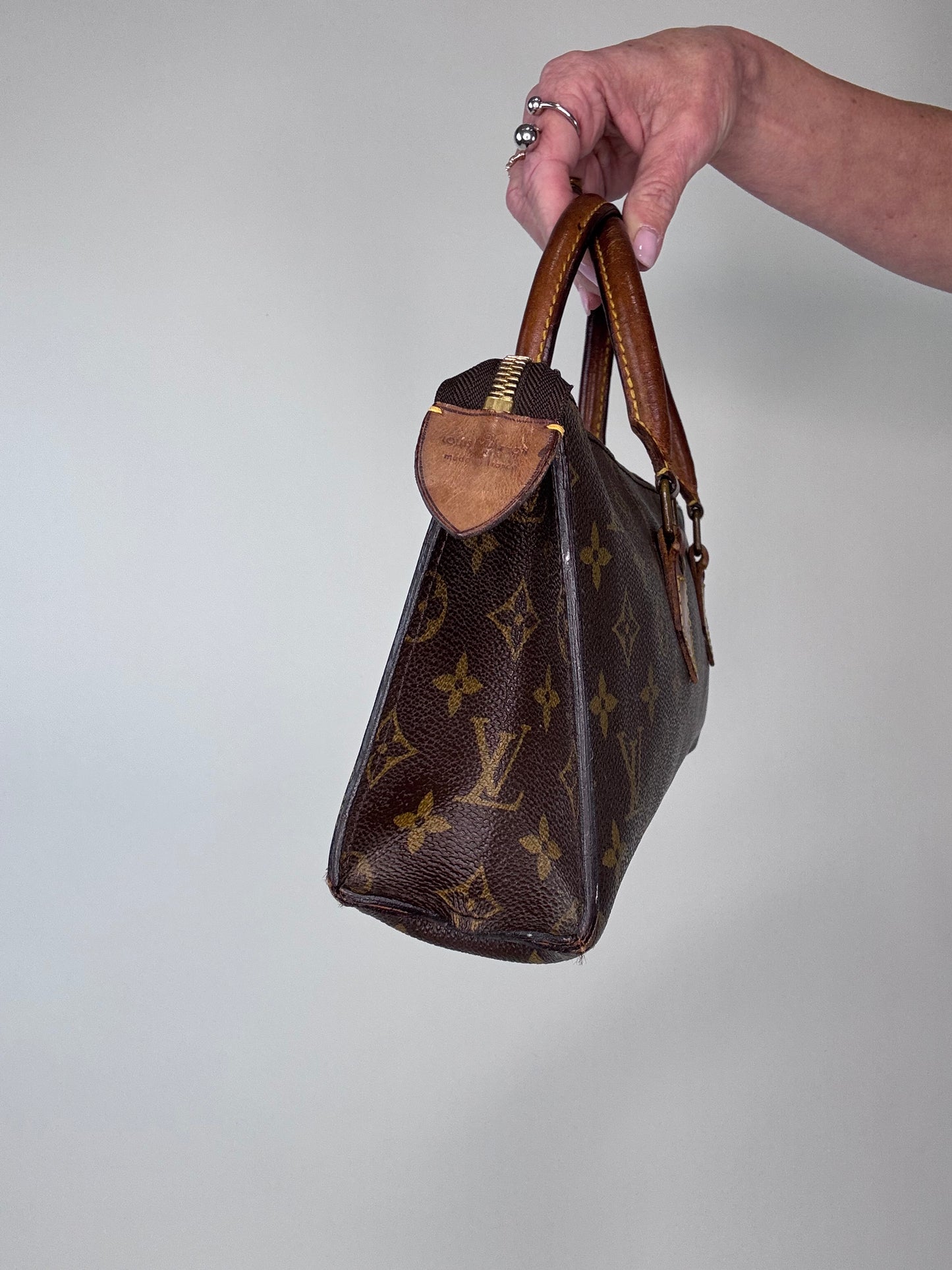 Louis Vuitton Extremely Rare Triangle Sac Monogram East West Bag