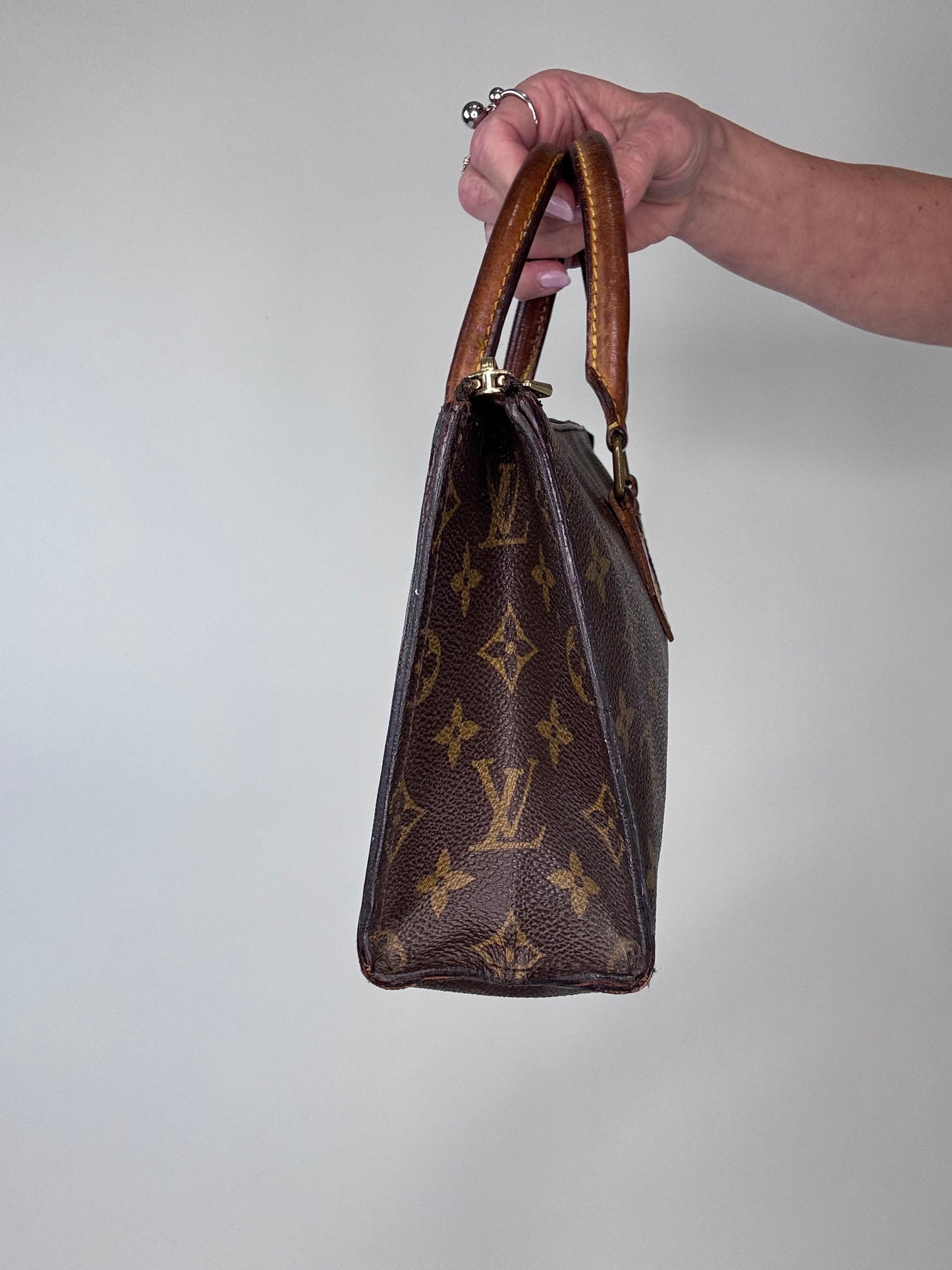 Louis Vuitton Extremely Rare Triangle Sac Monogram East West Bag