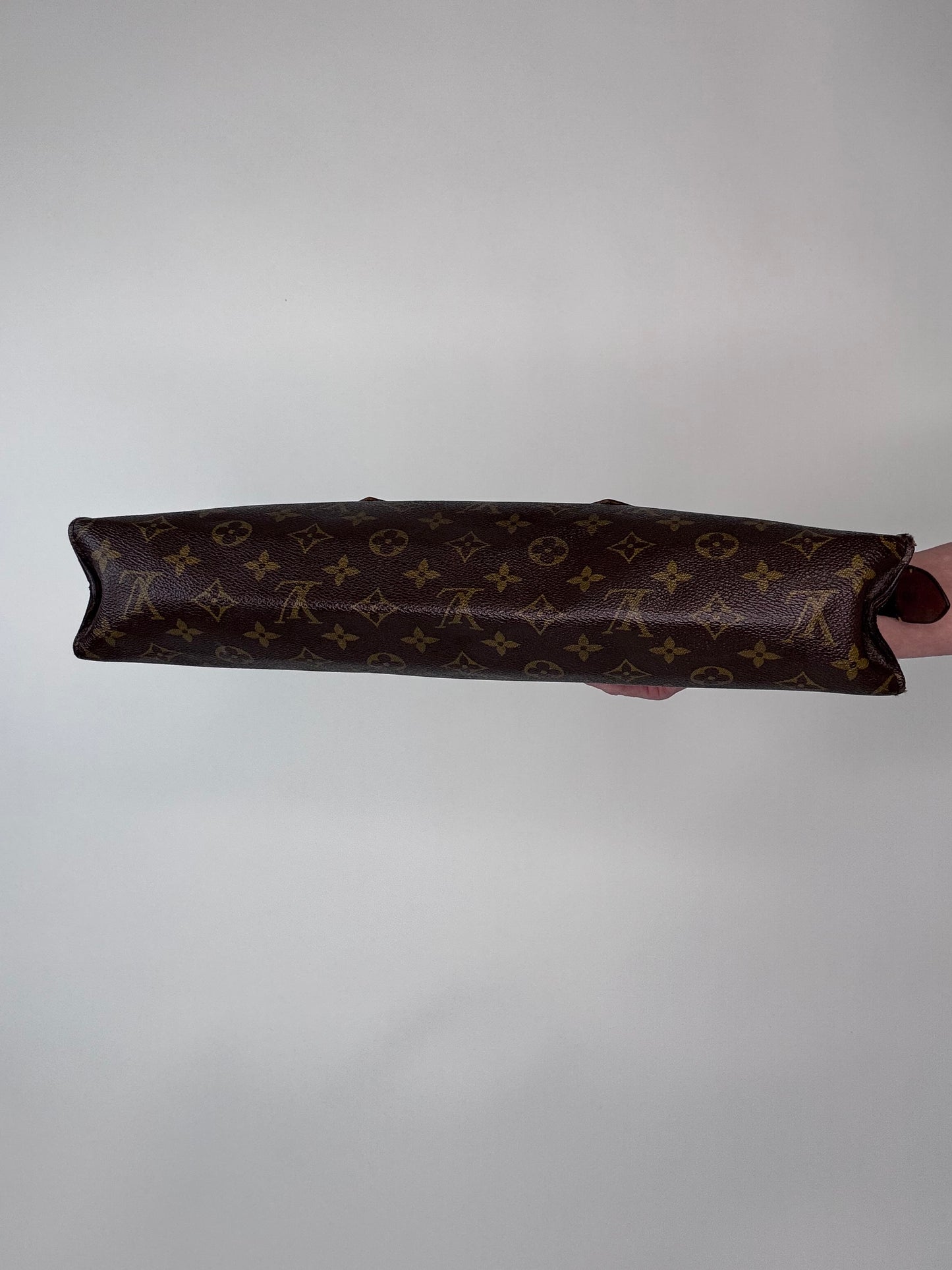 Louis Vuitton Extremely Rare Triangle Sac Monogram East West Bag