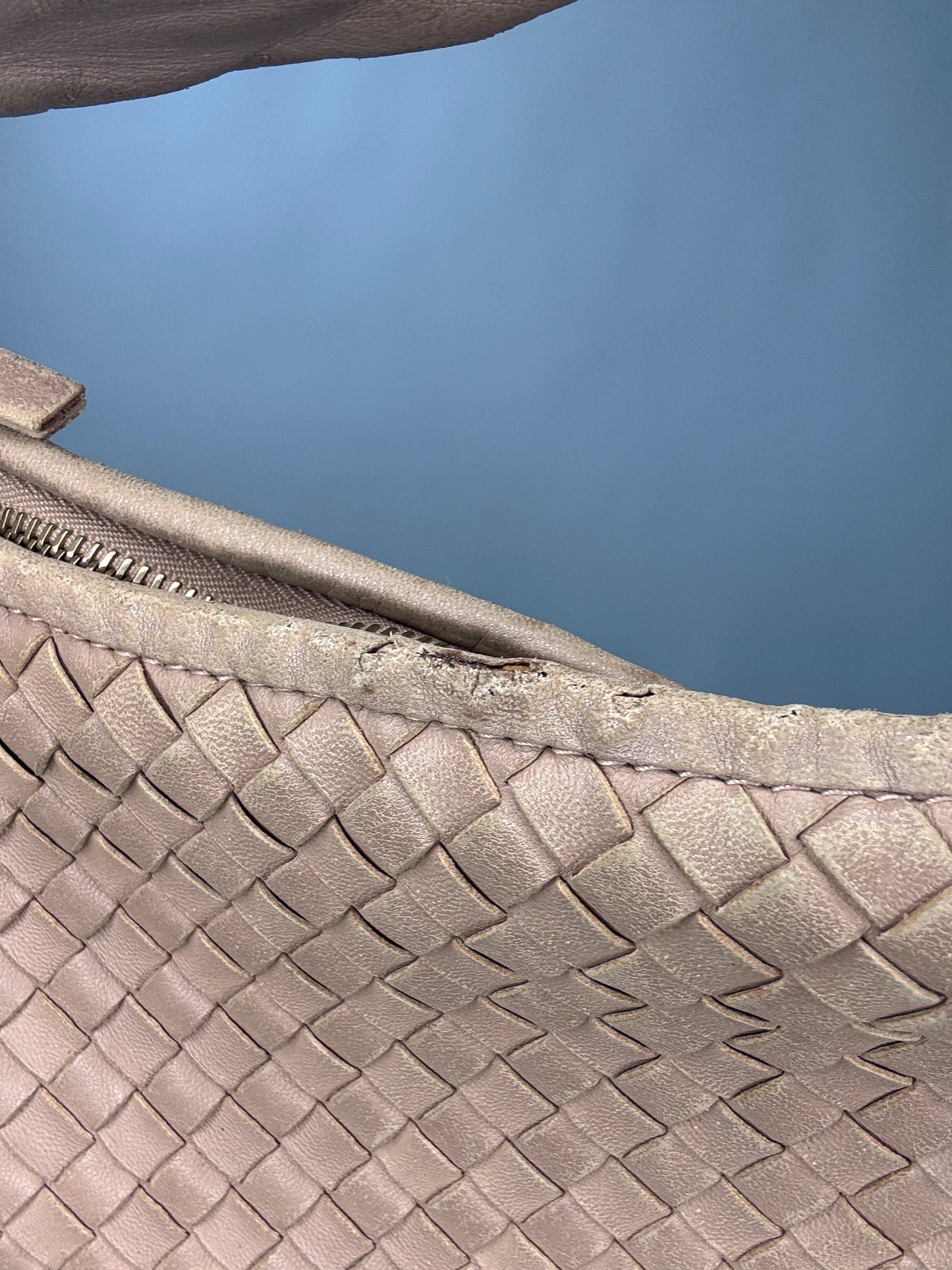 Bottega Veneta Vintage Woven Calf Lather Hobo Large