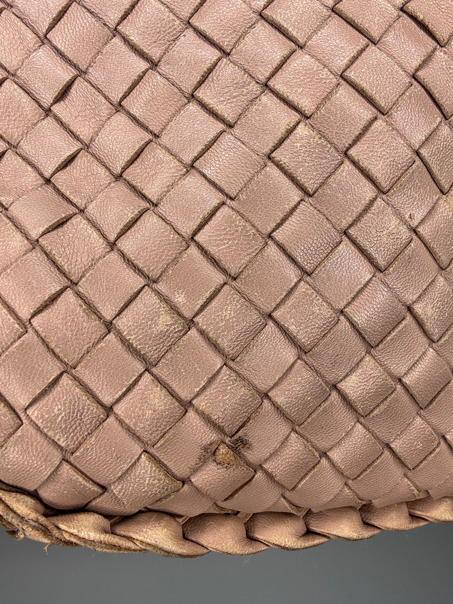 Bottega Veneta Vintage Woven Calf Lather Hobo Large