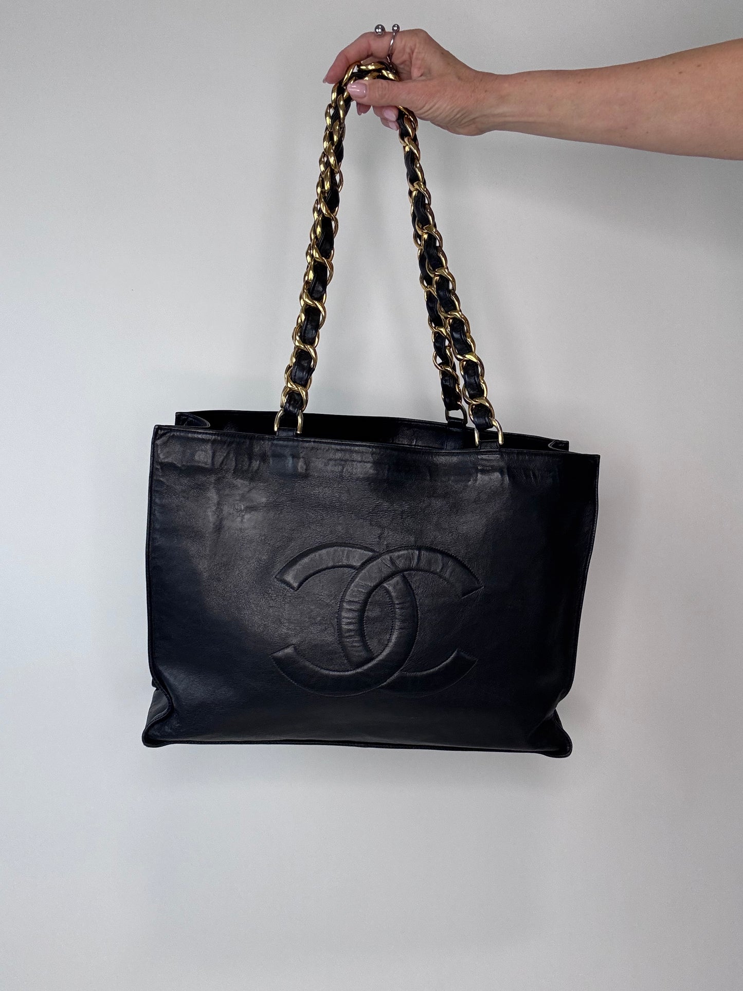 Chanel Vintage CC Chain XL Tote
