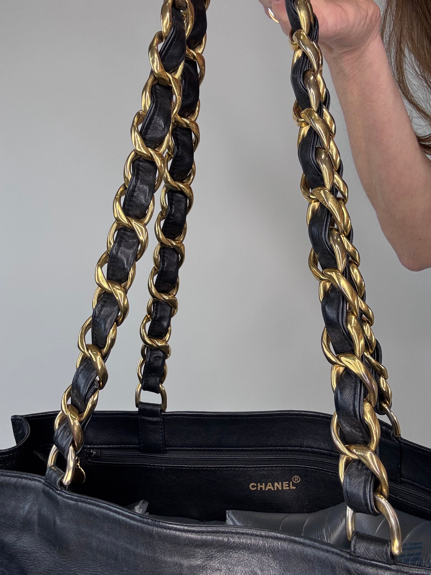 Chanel Vintage CC Chain XL Tote