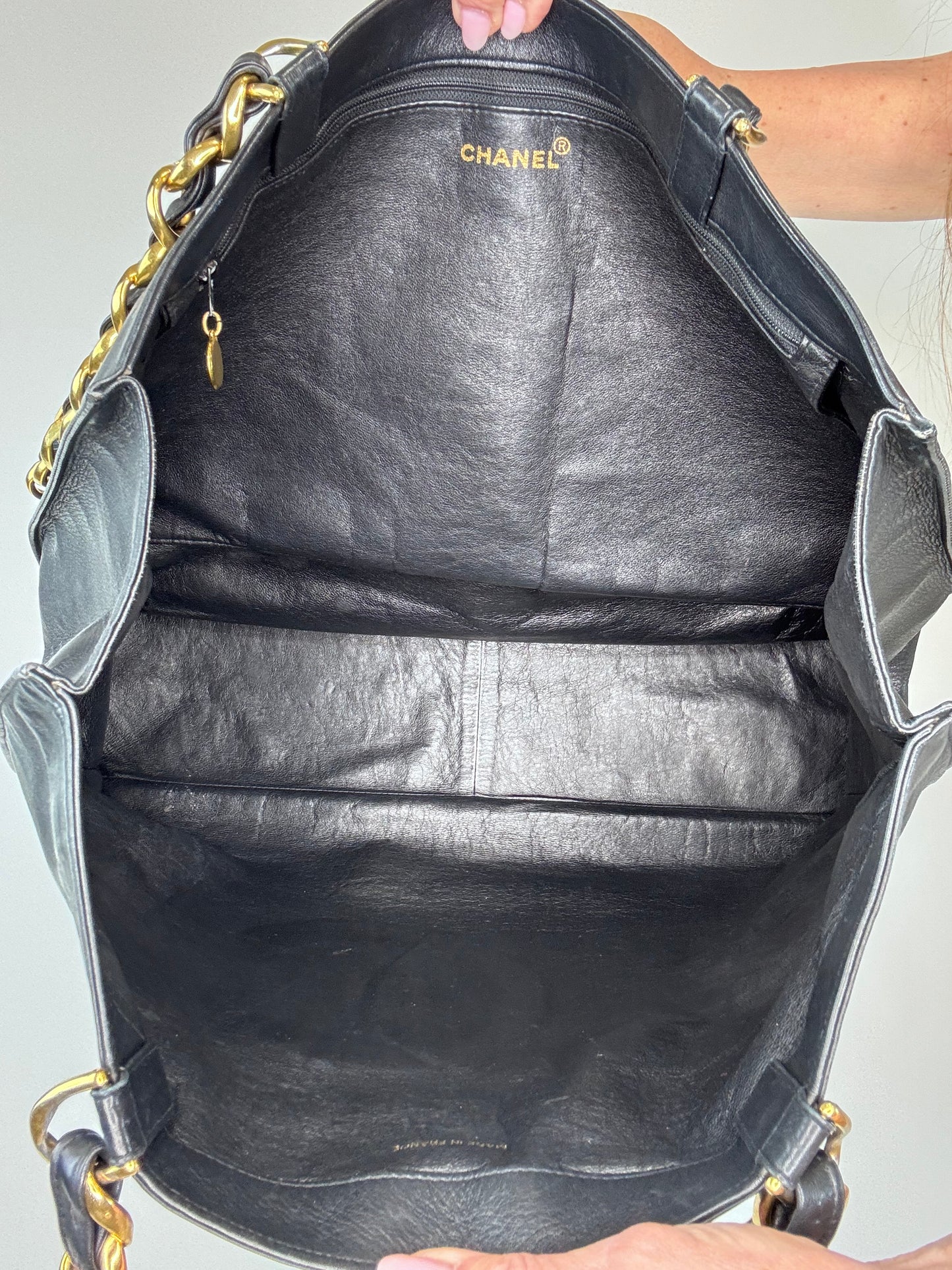 Chanel Vintage CC Chain XL Tote