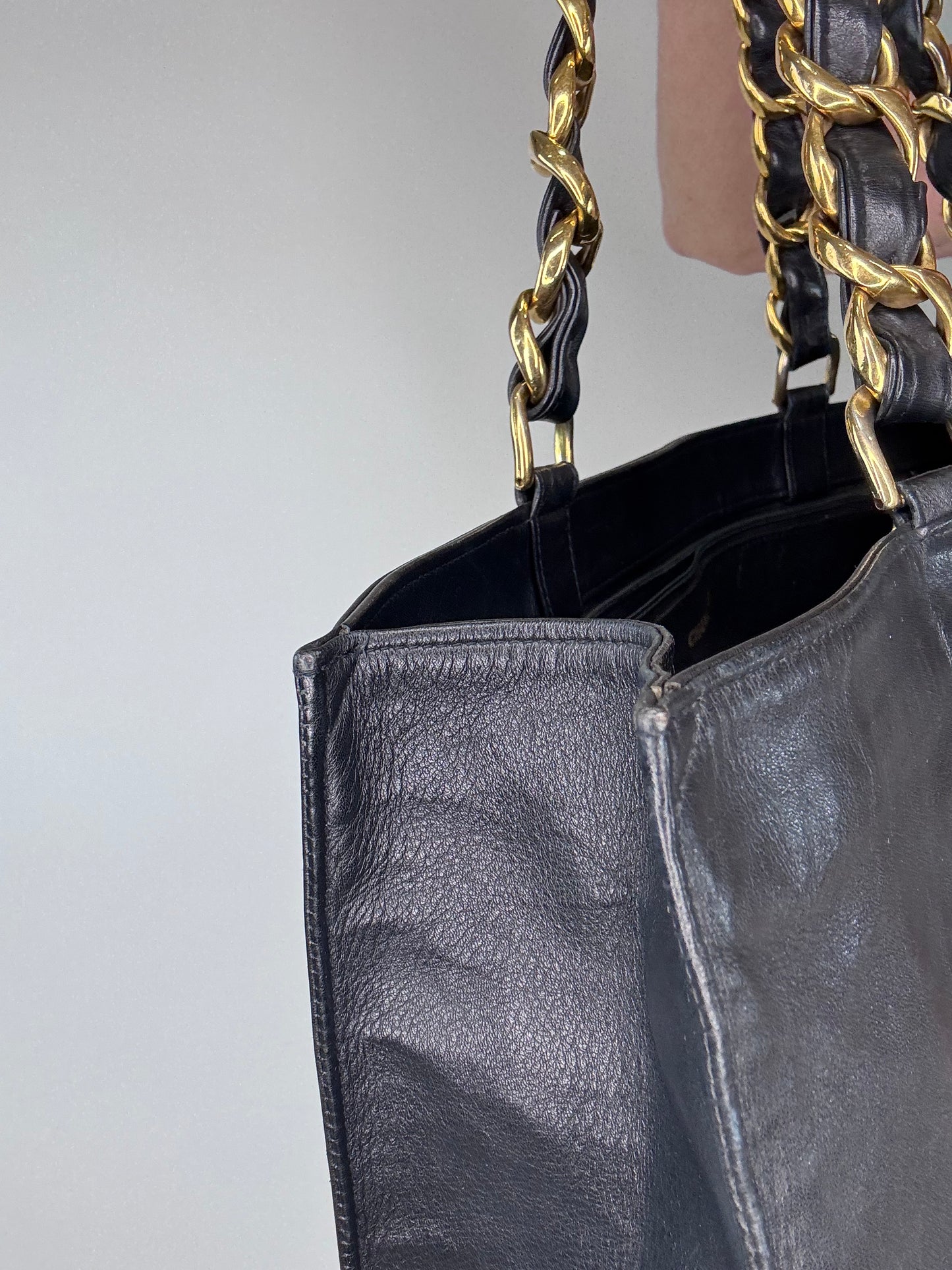 Chanel Vintage CC Chain XL Tote