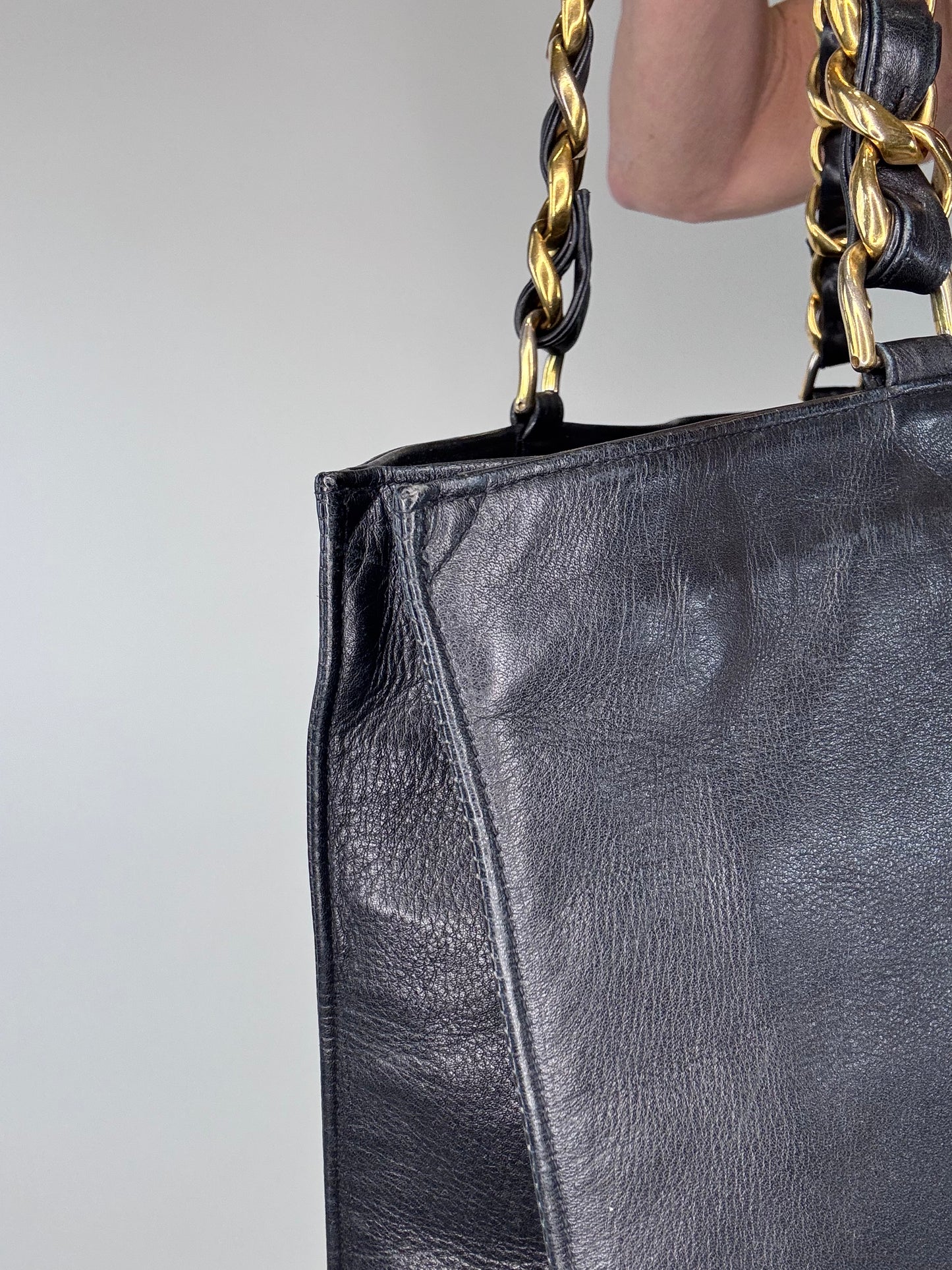 Chanel Vintage CC Chain XL Tote