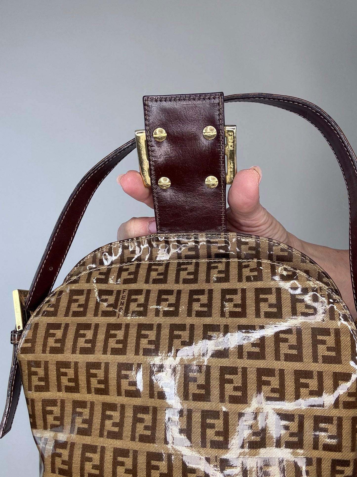 Fendi Zucchino Bucket Bag