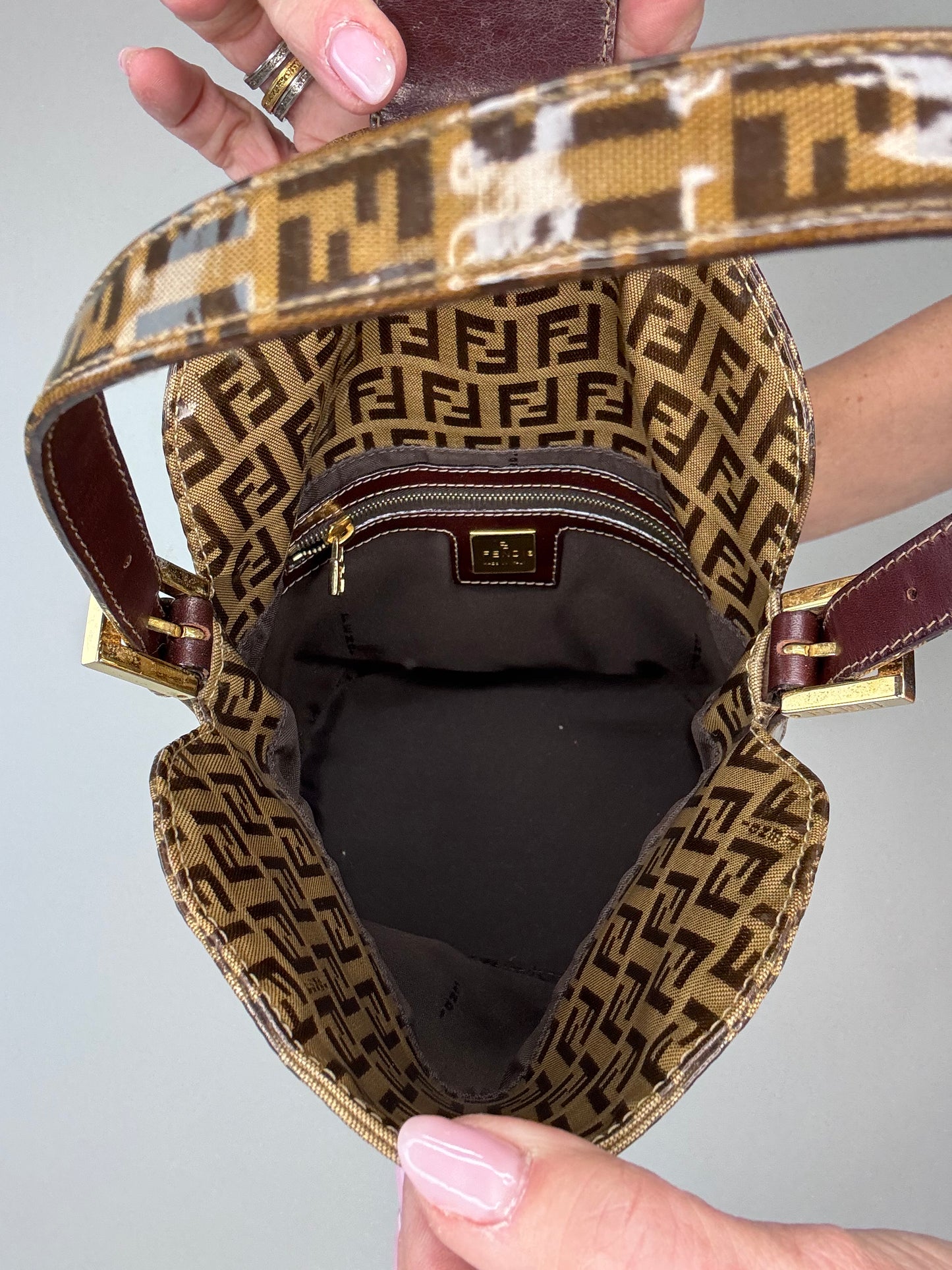 Fendi Zucchino Bucket Bag