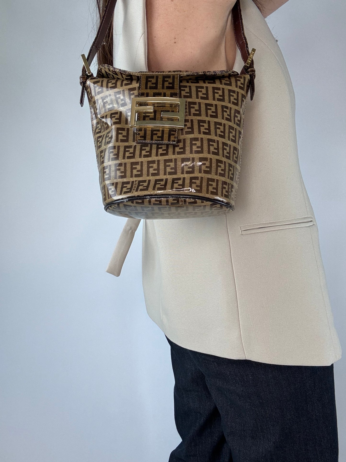 Fendi Zucchino Bucket Bag