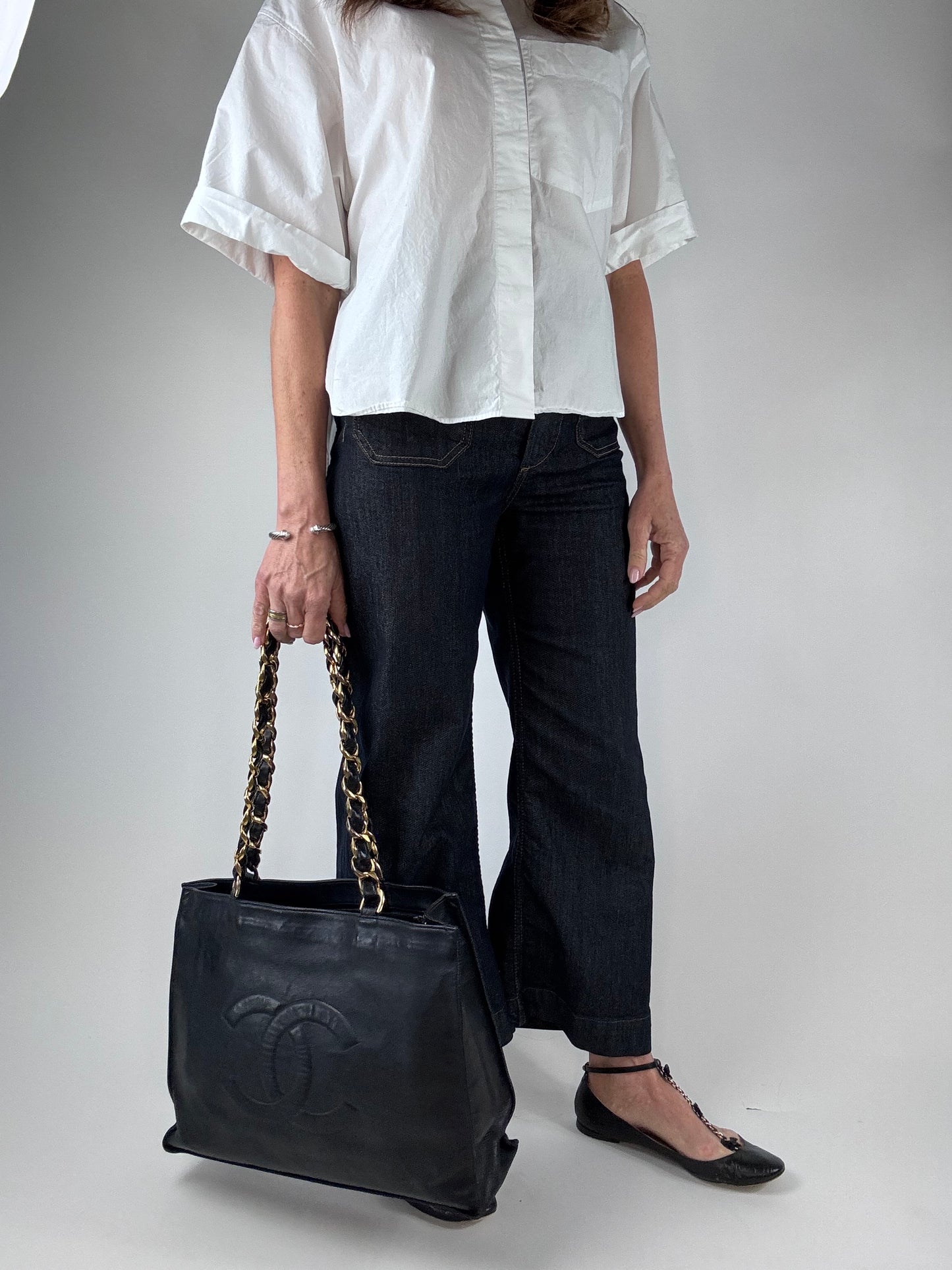 Chanel Vintage CC Chain XL Tote