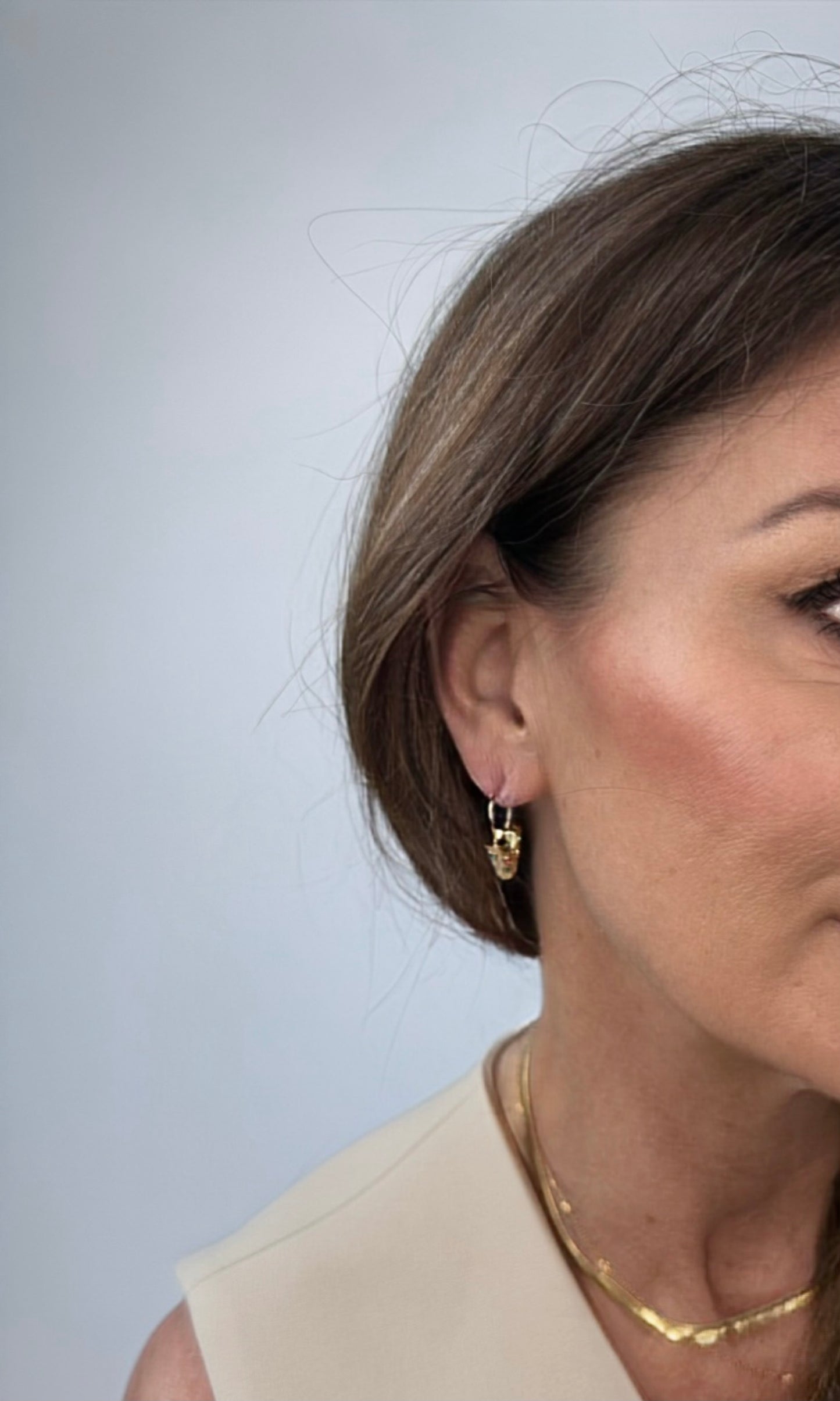 Louis Vuitton Boucle de Reuil Hoop Essential Stone Earrings