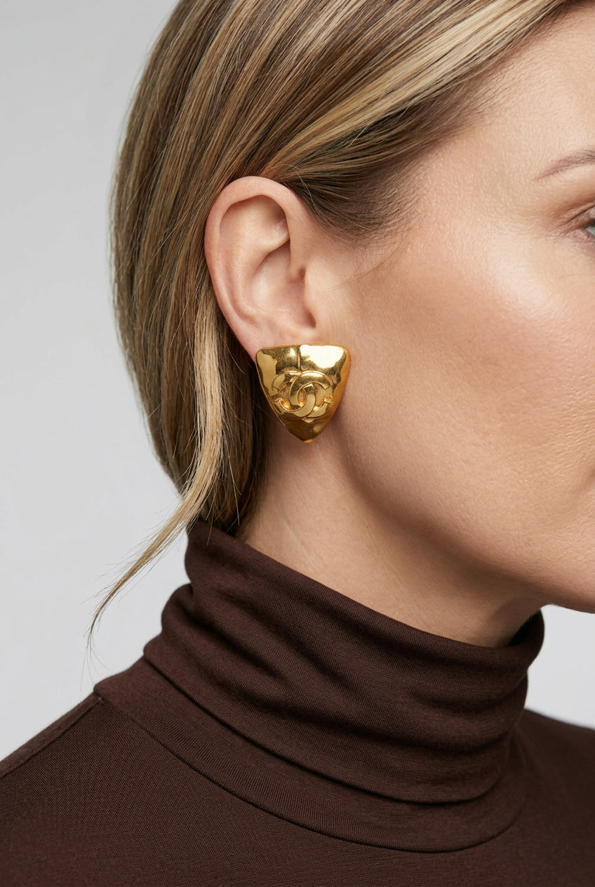Chanel Triangel COCO Earrings