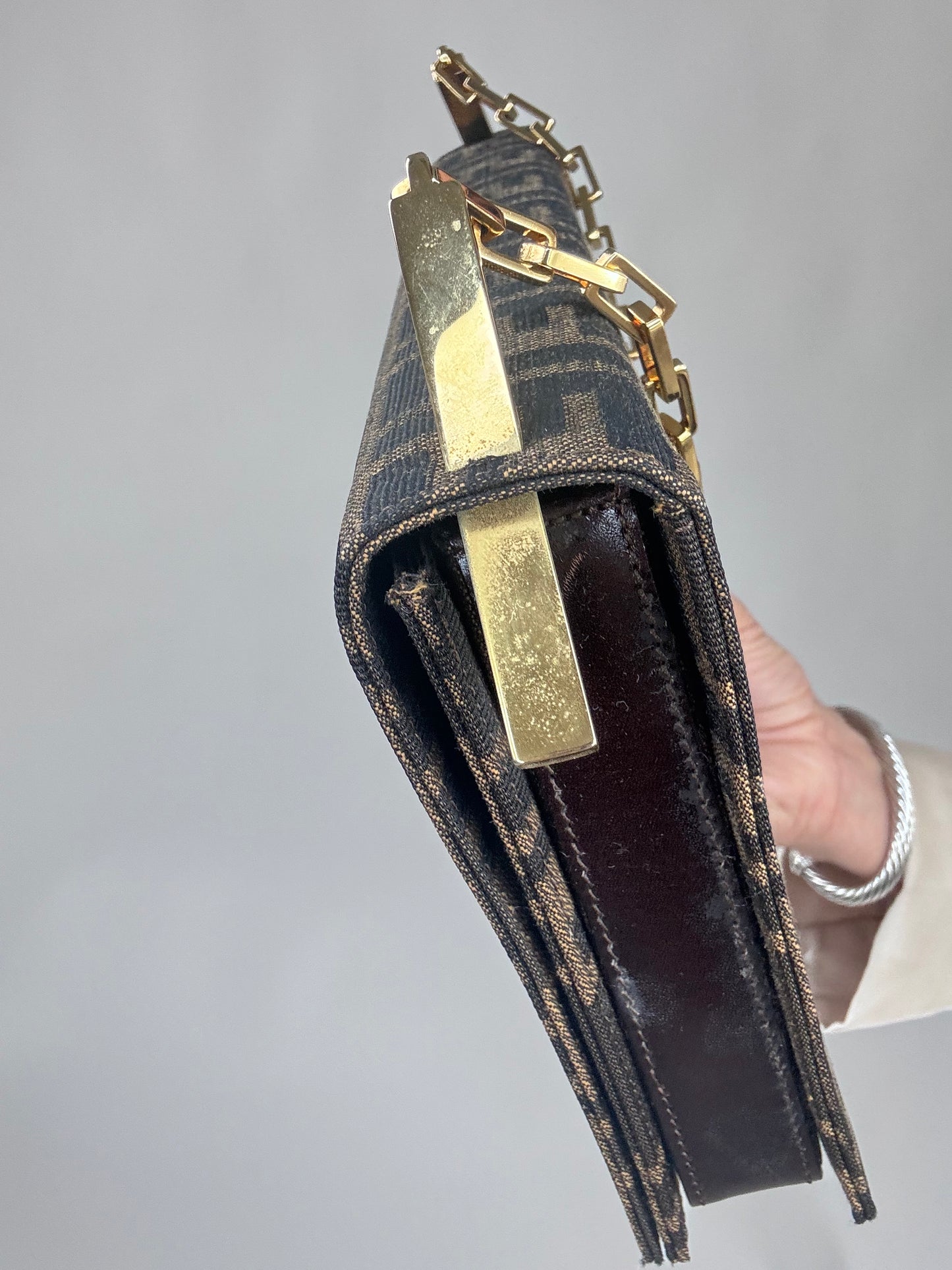 Fendi Zucca Rare Spalmati Tabacco Bag