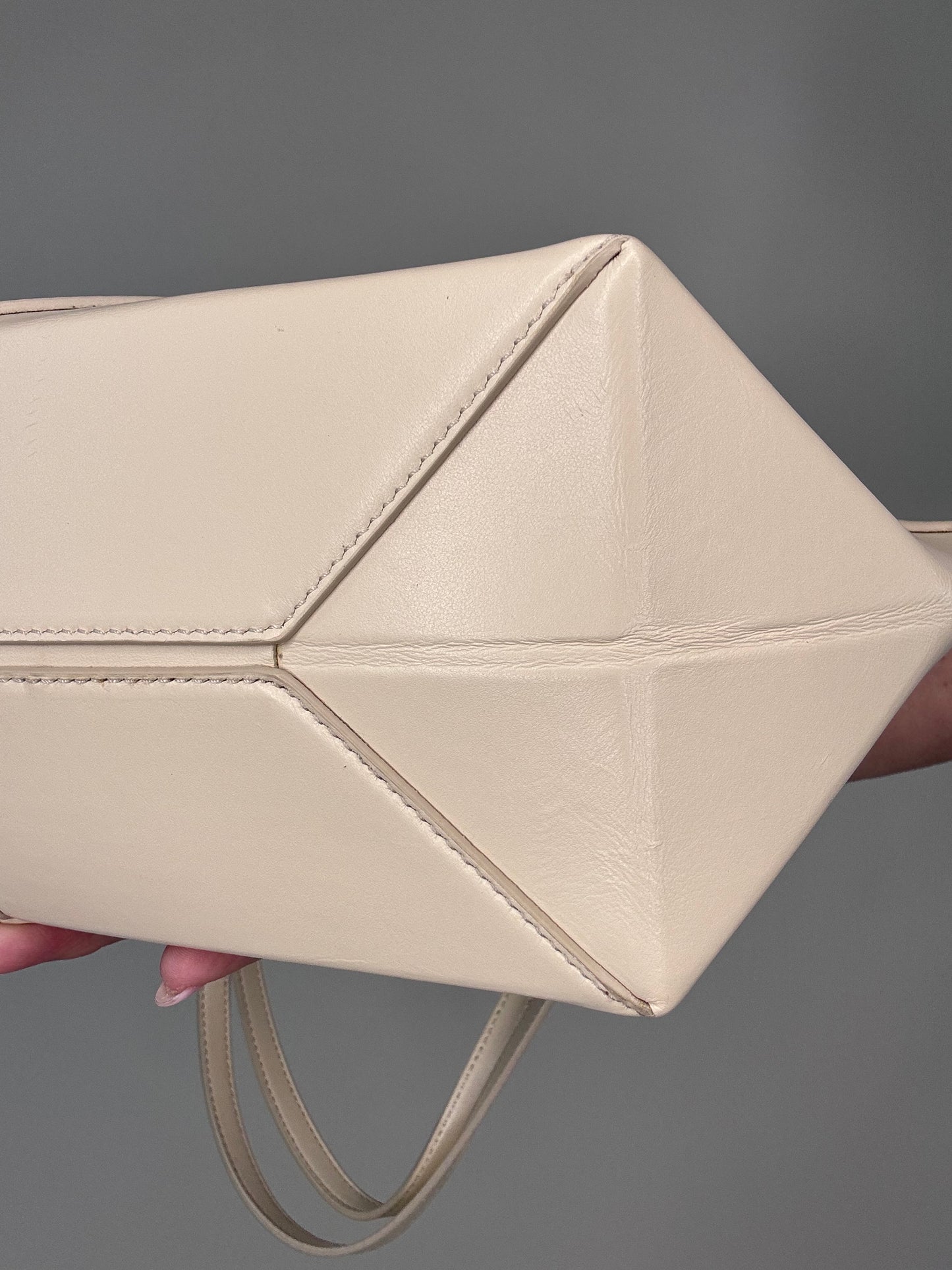 Loewe Crop Fold Bag Cream