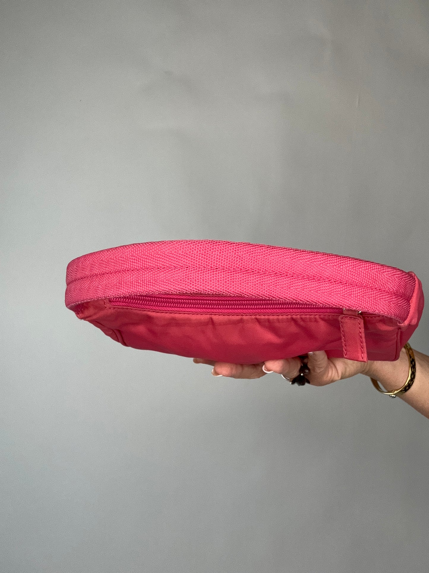 Prada Vintage Mini Pink Nylon Shoulder Bag
