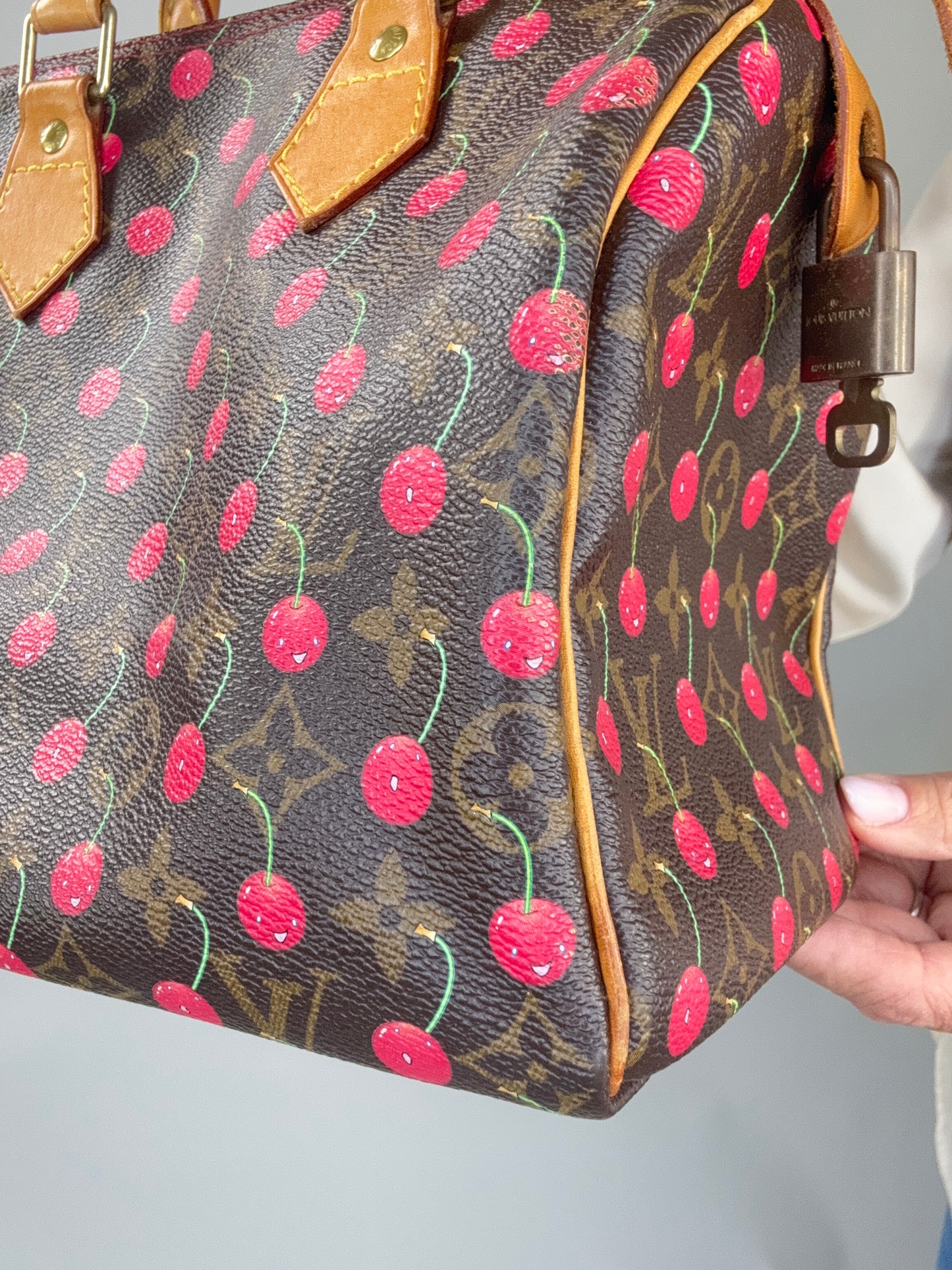 Louis Vuitton Takashi Murakami Cherry Speedy 25