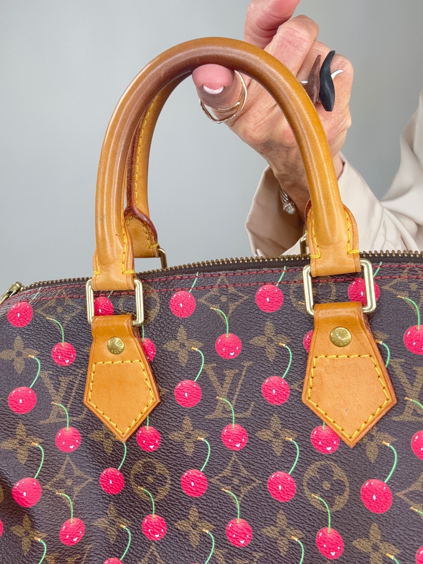 Louis Vuitton Takashi Murakami Cherry Speedy 25
