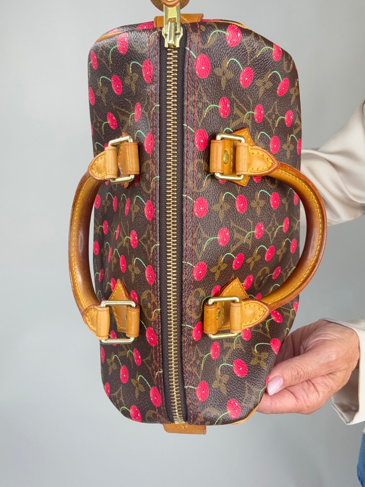 Louis Vuitton Takashi Murakami Cherry Speedy 25