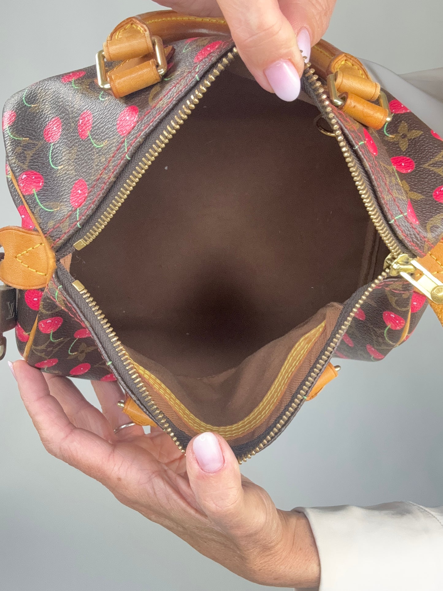 Louis Vuitton Takashi Murakami Cherry Speedy 25