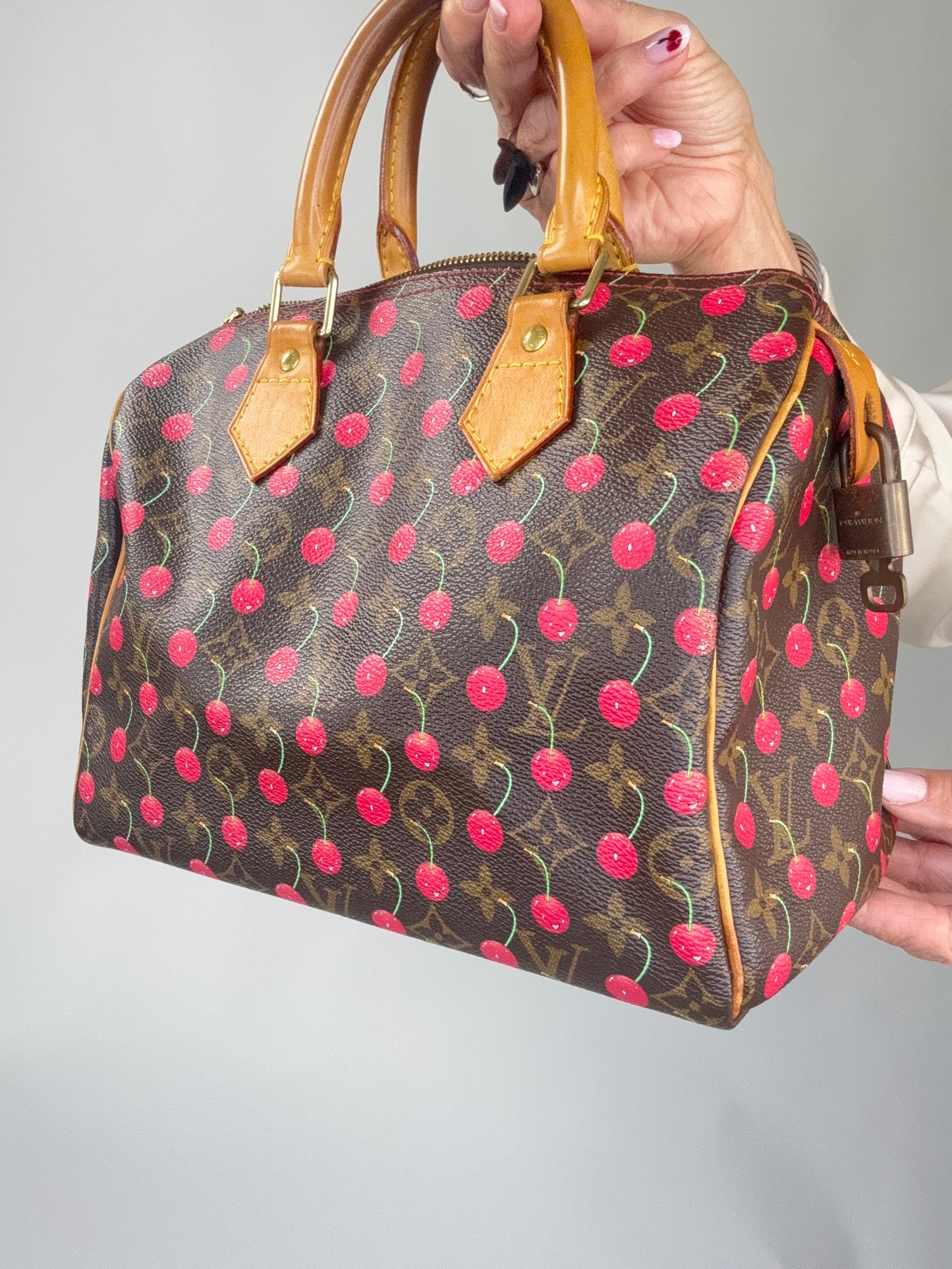 Louis Vuitton Takashi Murakami Cherry Speedy 25