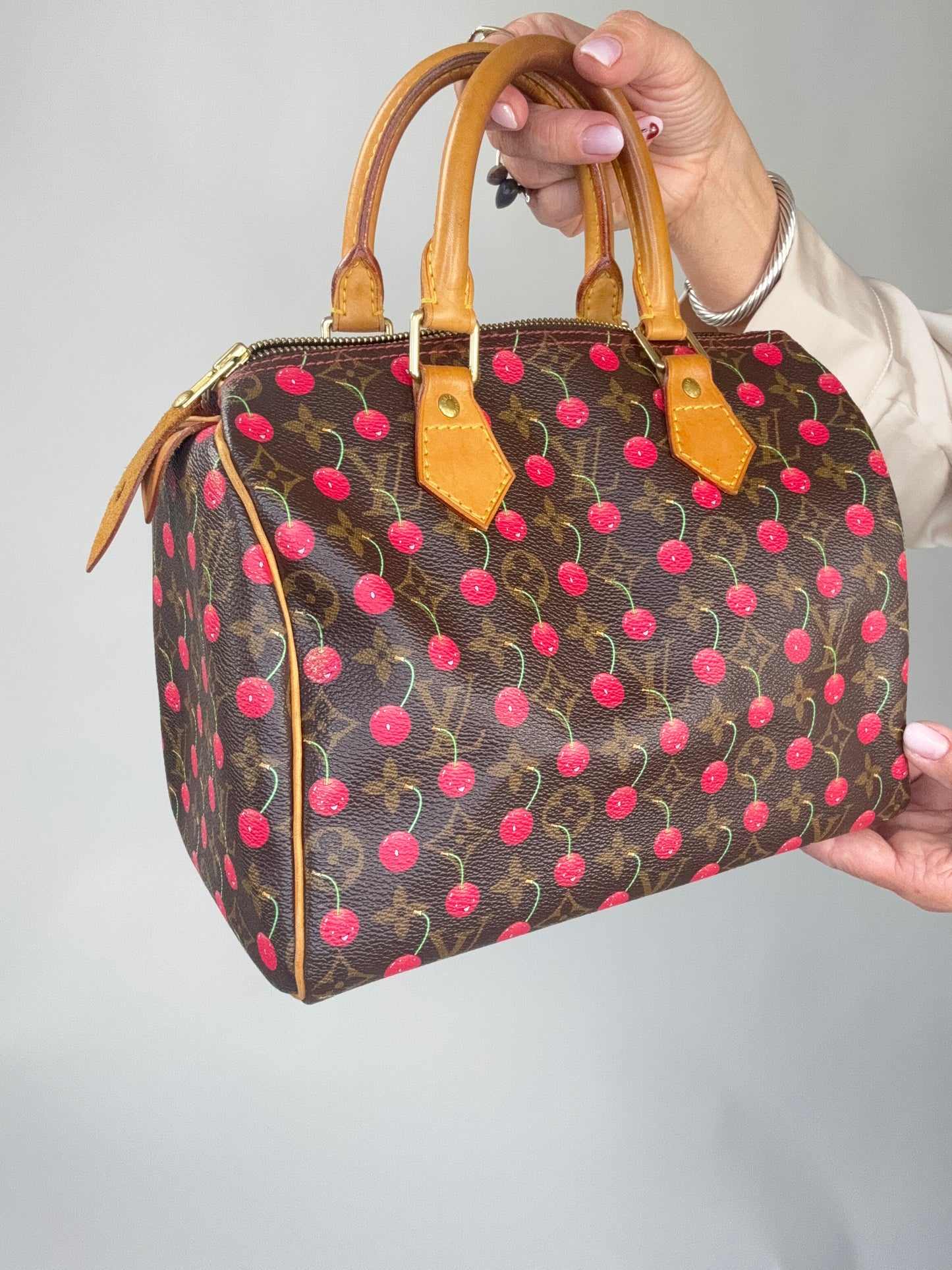 Louis Vuitton Takashi Murakami Cherry Speedy 25