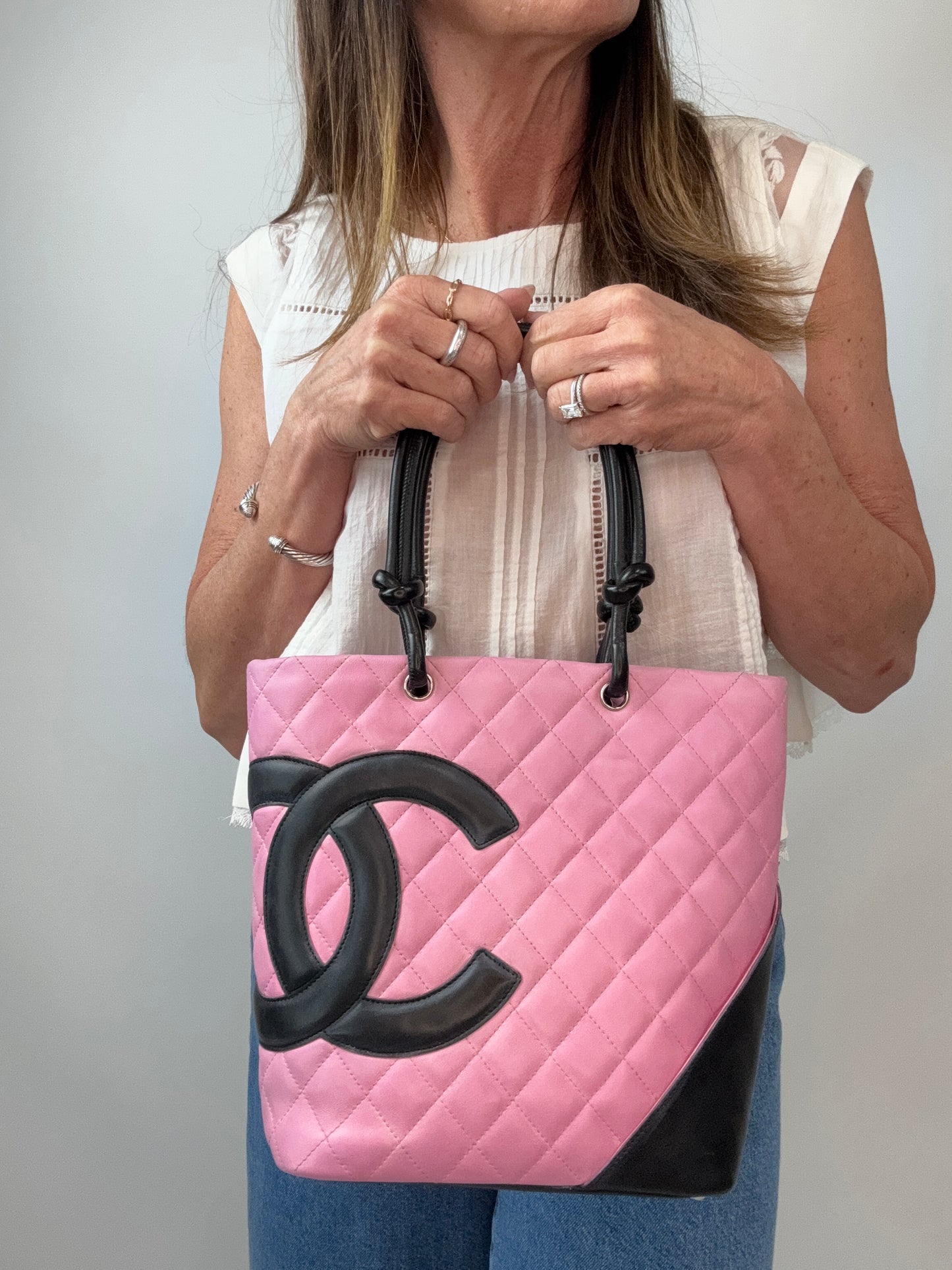 Chanel Cambon Medium Tote Pink
