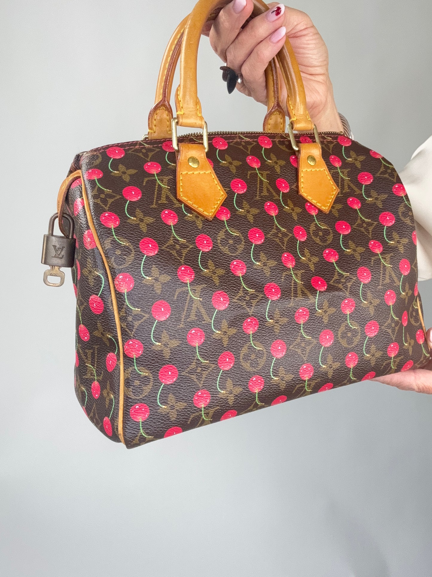 Louis Vuitton Takashi Murakami Cherry Speedy 25