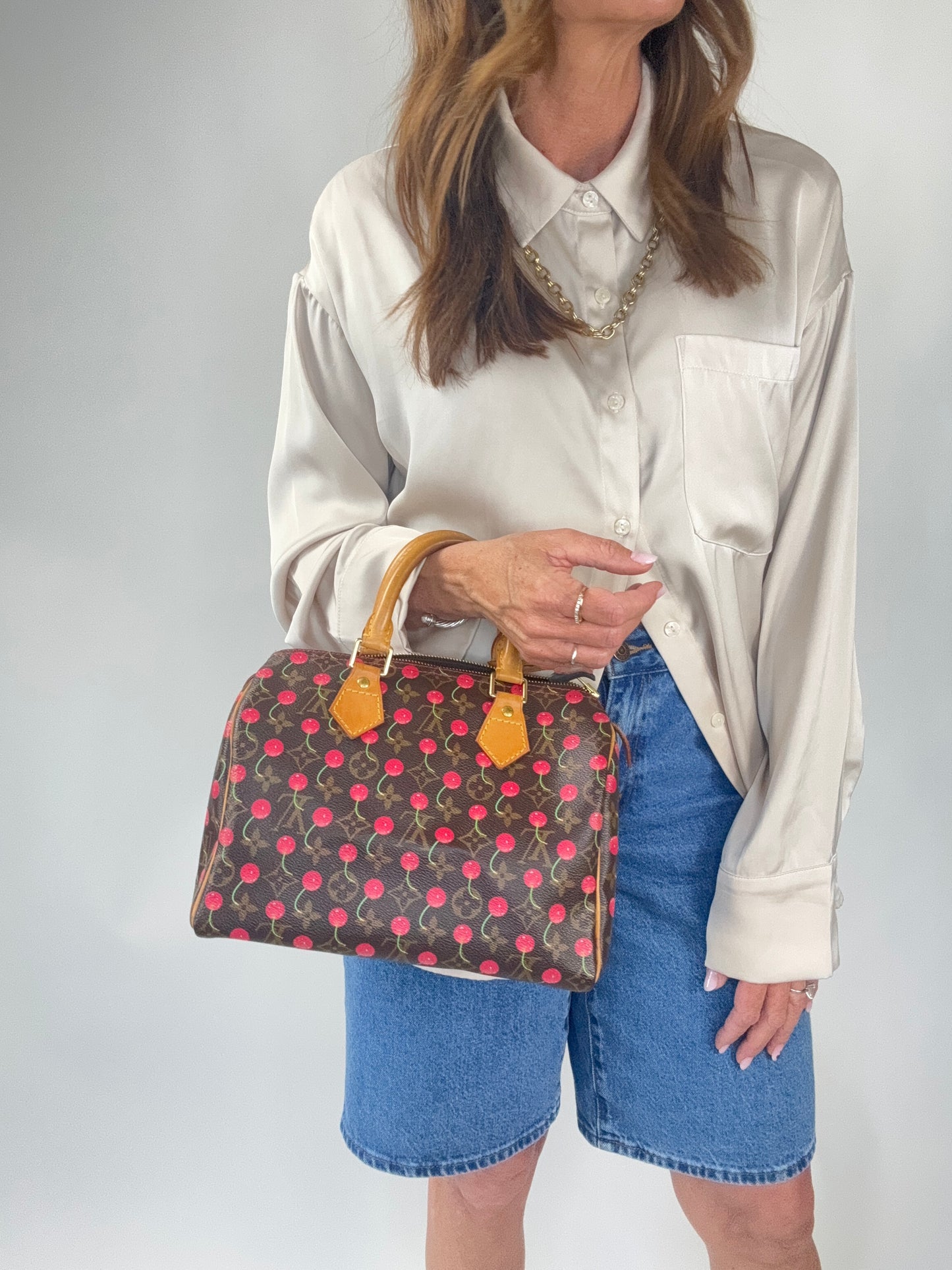 Louis Vuitton Takashi Murakami Cherry Speedy 25