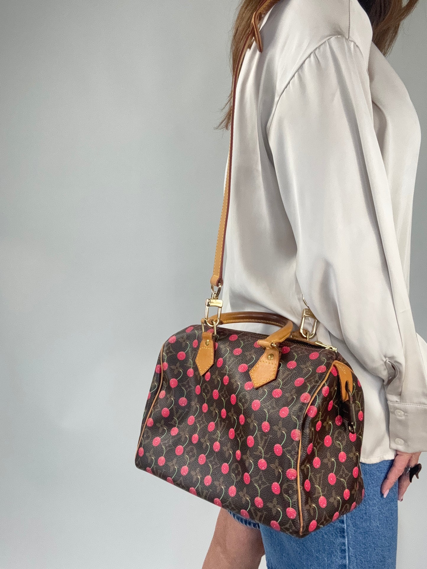 Louis Vuitton Takashi Murakami Cherry Speedy 25